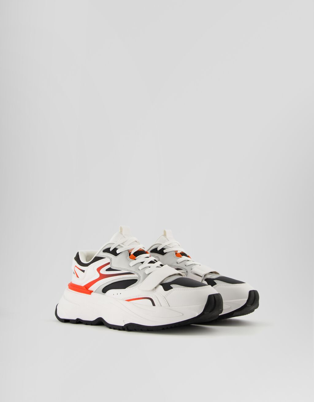 Men s chunky XL sole trainers with strap detail Shoes Men