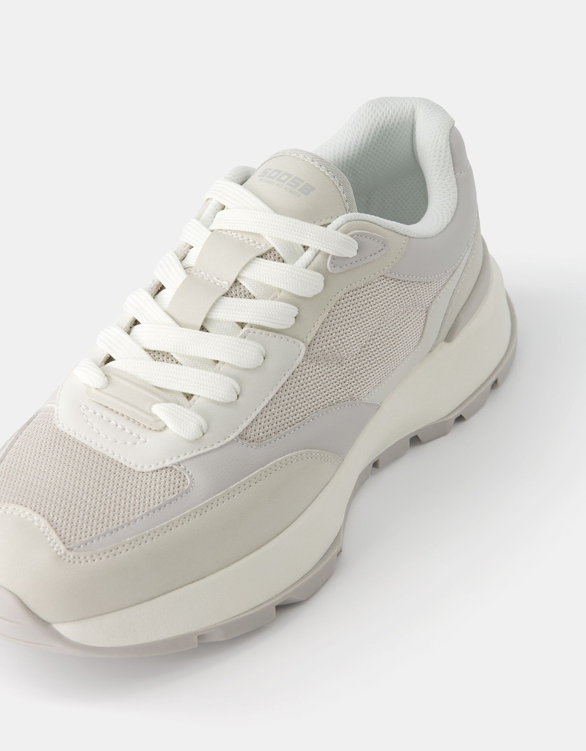Sneakers mesh homme-Blanc-2