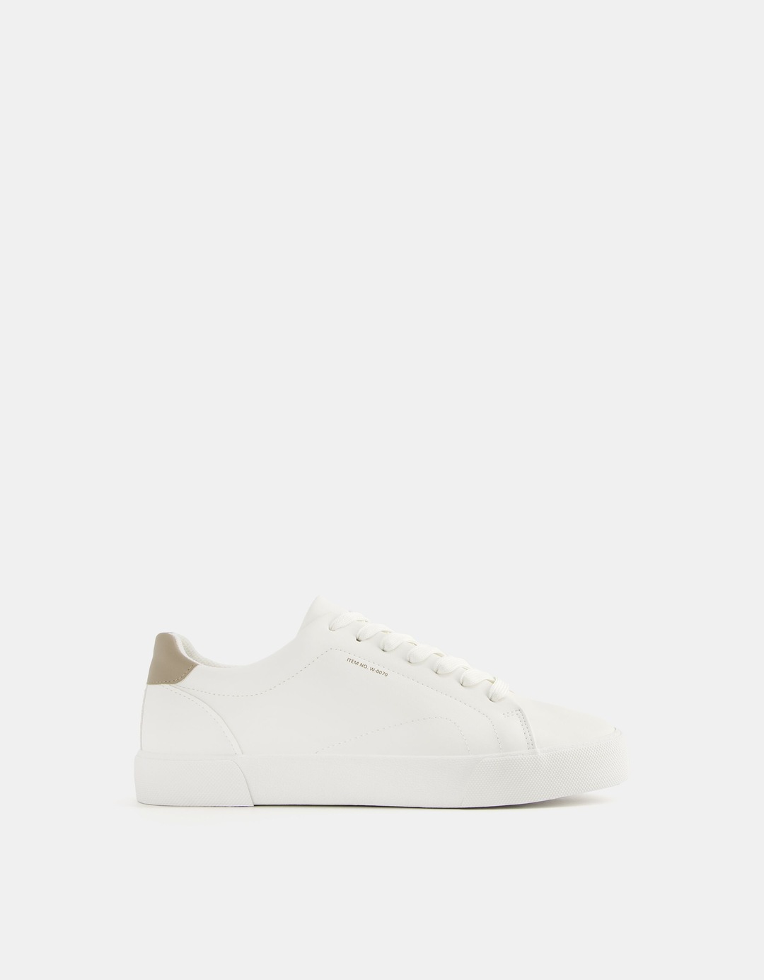 Baskets bi-matière homme