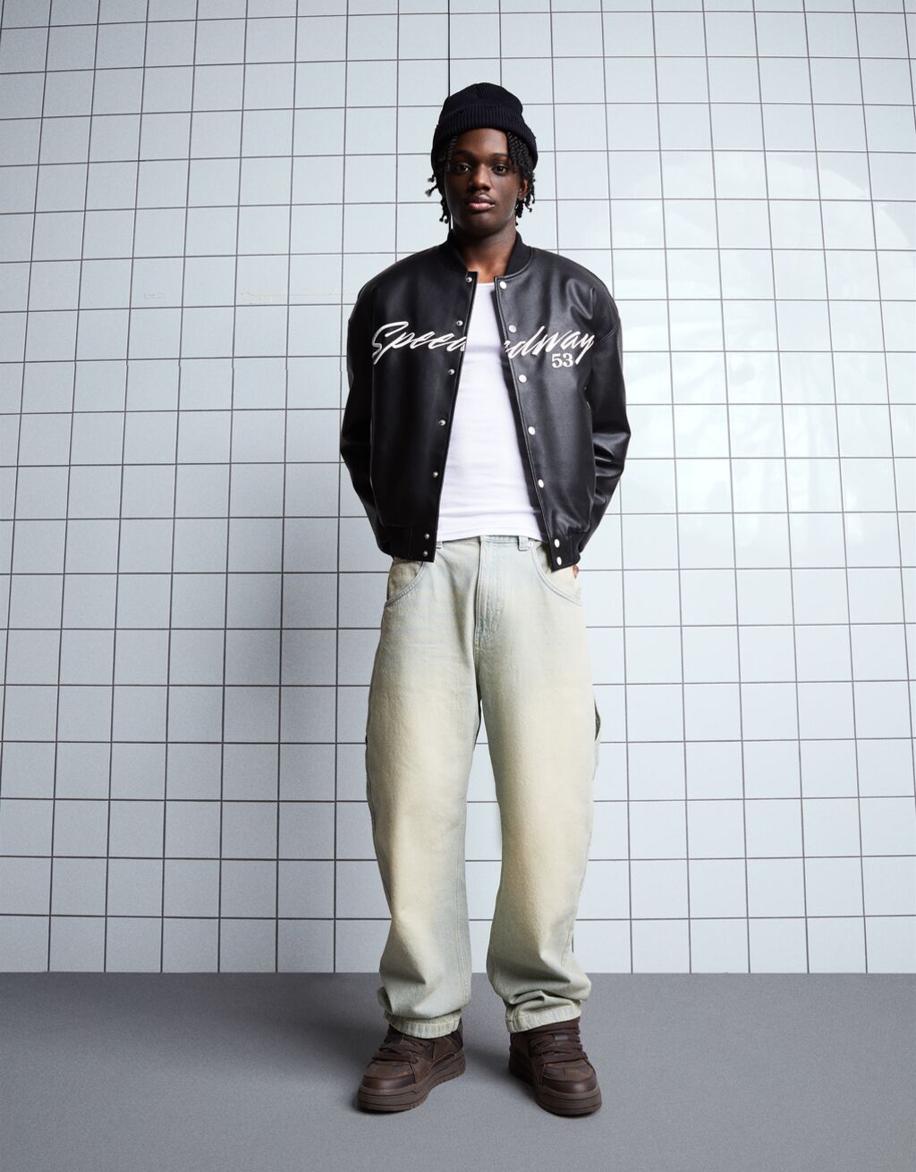 Skater erkek spor ayakkabı-Kahverengi-1