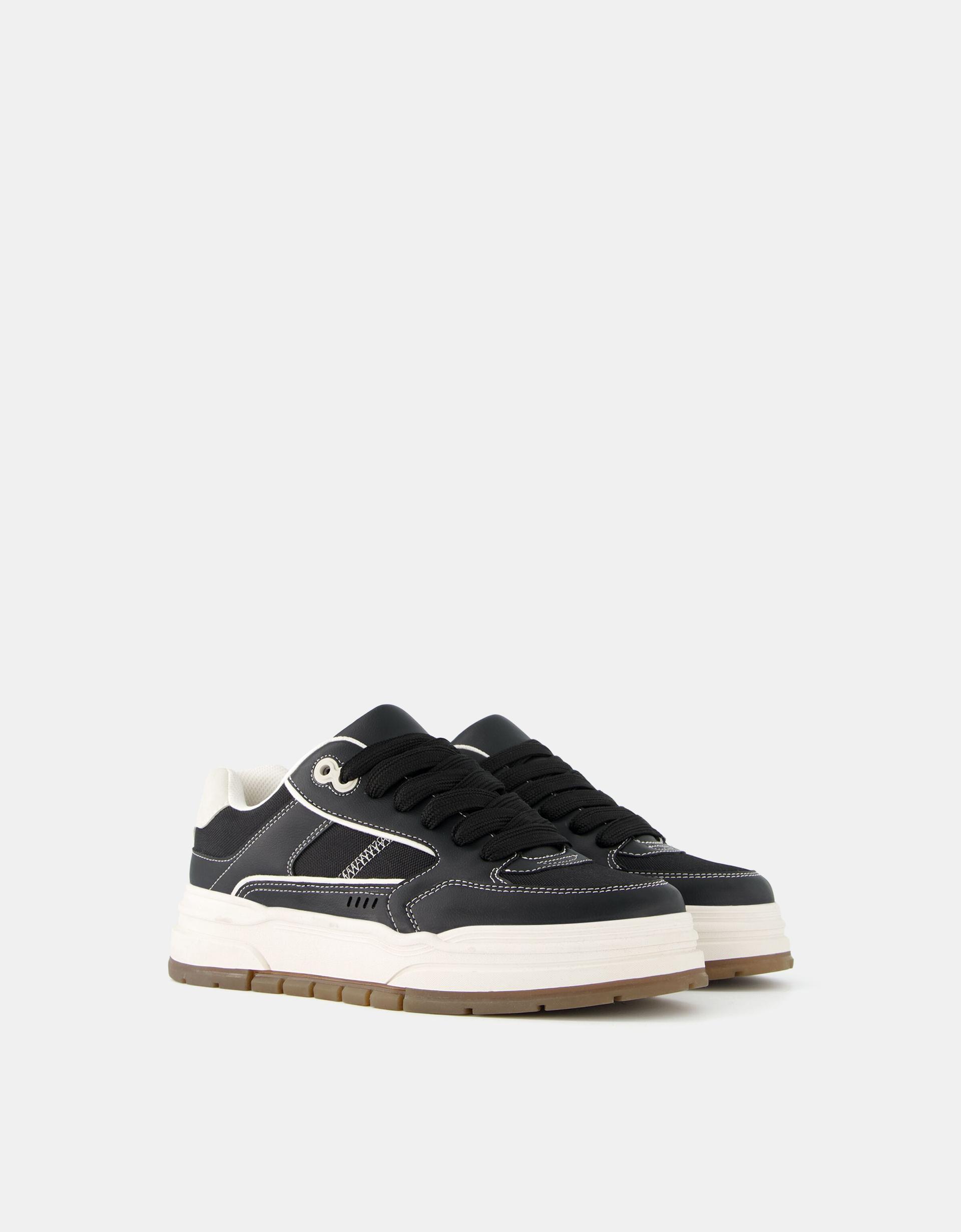 Skate Shoes Zapatillas Negras Bershka Bershka Shoes Skate Homme