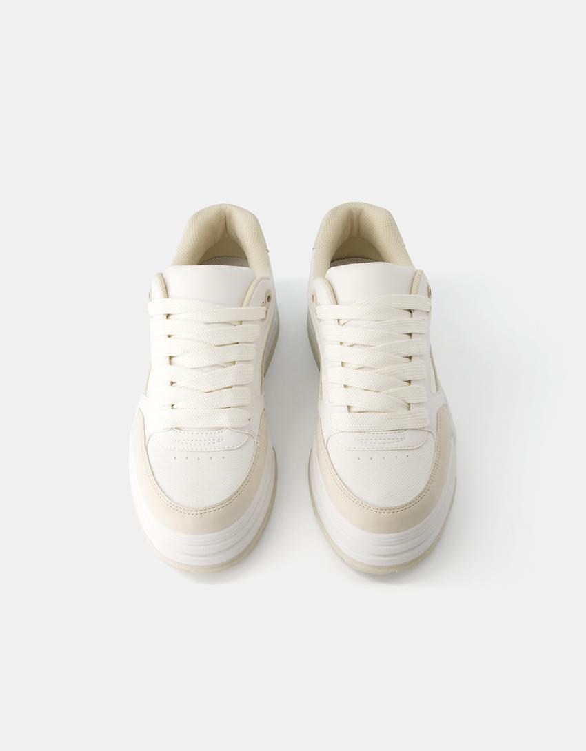 حذاء رياضي تزلج رجالي-أبيض-4