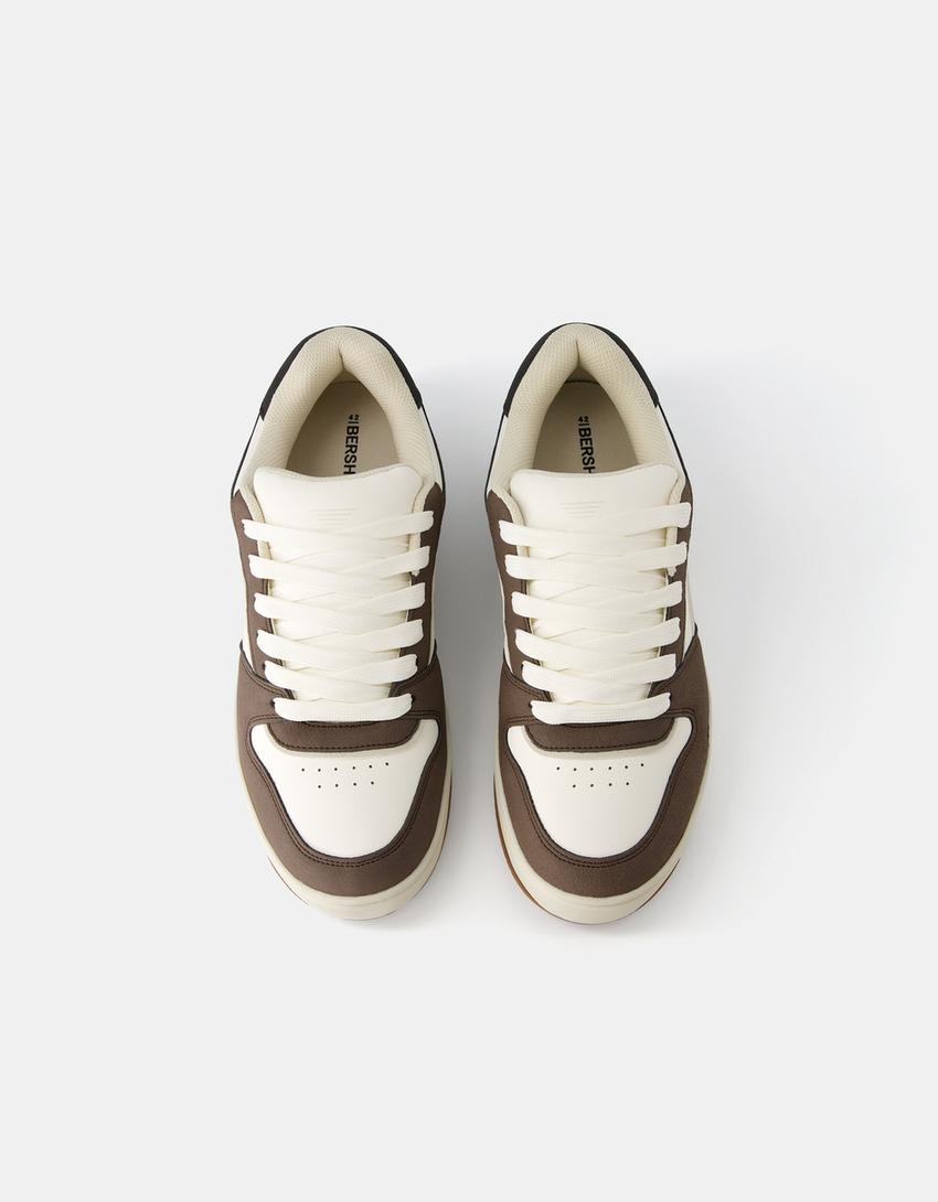 حذاء رياضي رجالي متعدد القطع-بني-4