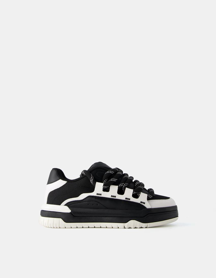 حذاء رياضي تزلج رجالي سميك-متعدد الألوان-5