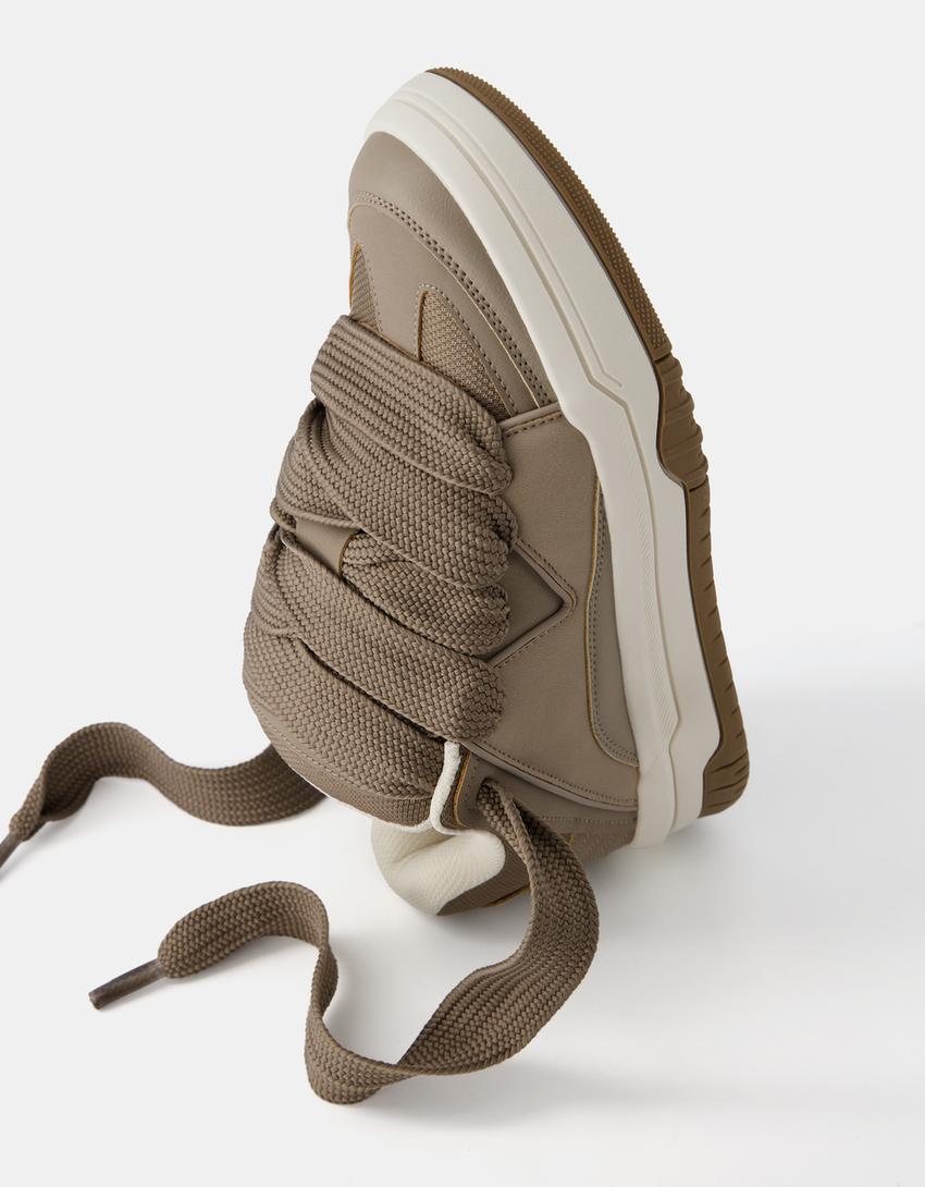 Sapatilhas volume tipo skate homem-Taupe-2