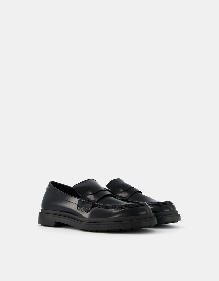 Mocassins patte homme-Noir-0