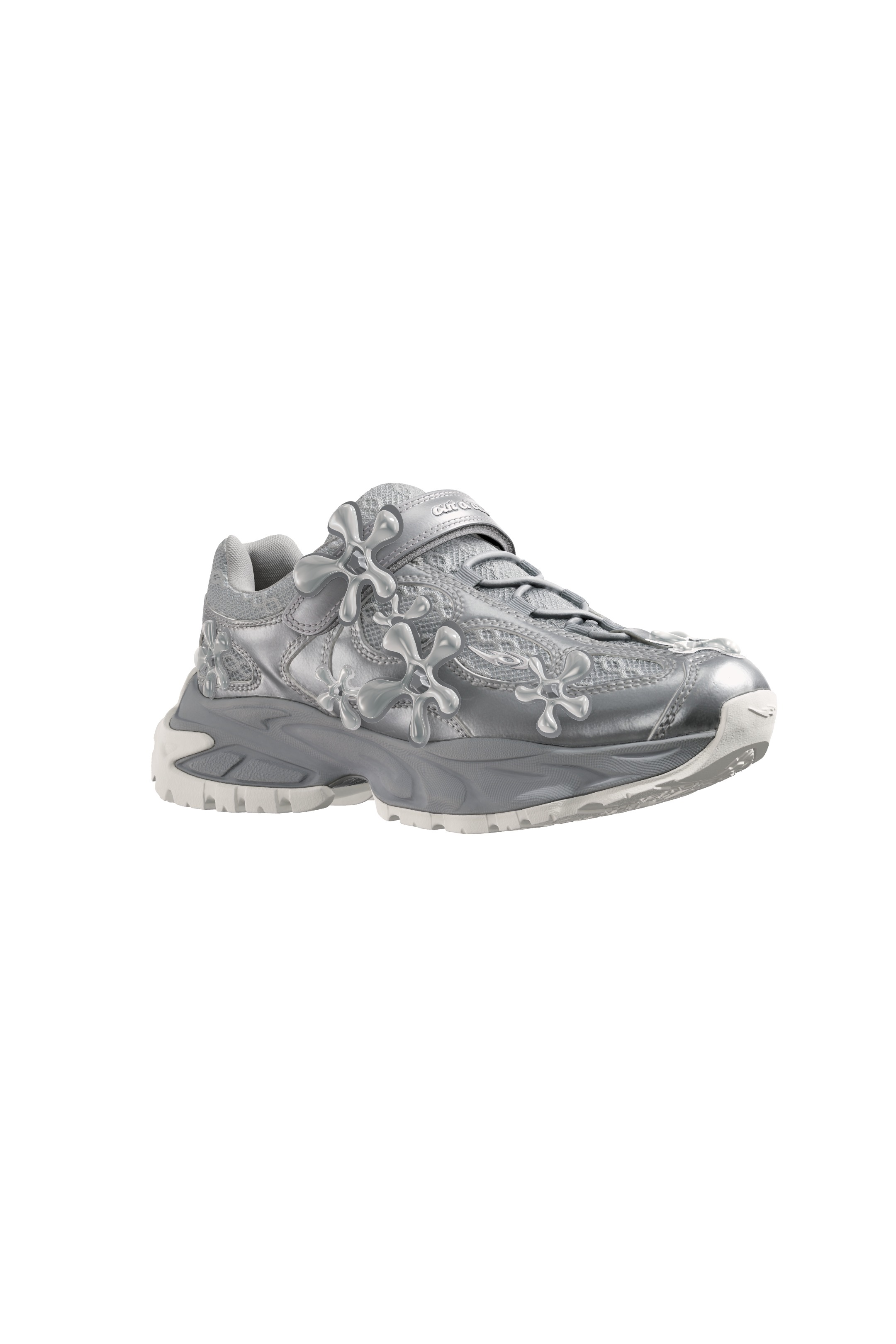 Sportschuh Blumenmuster out of core-Grau-5