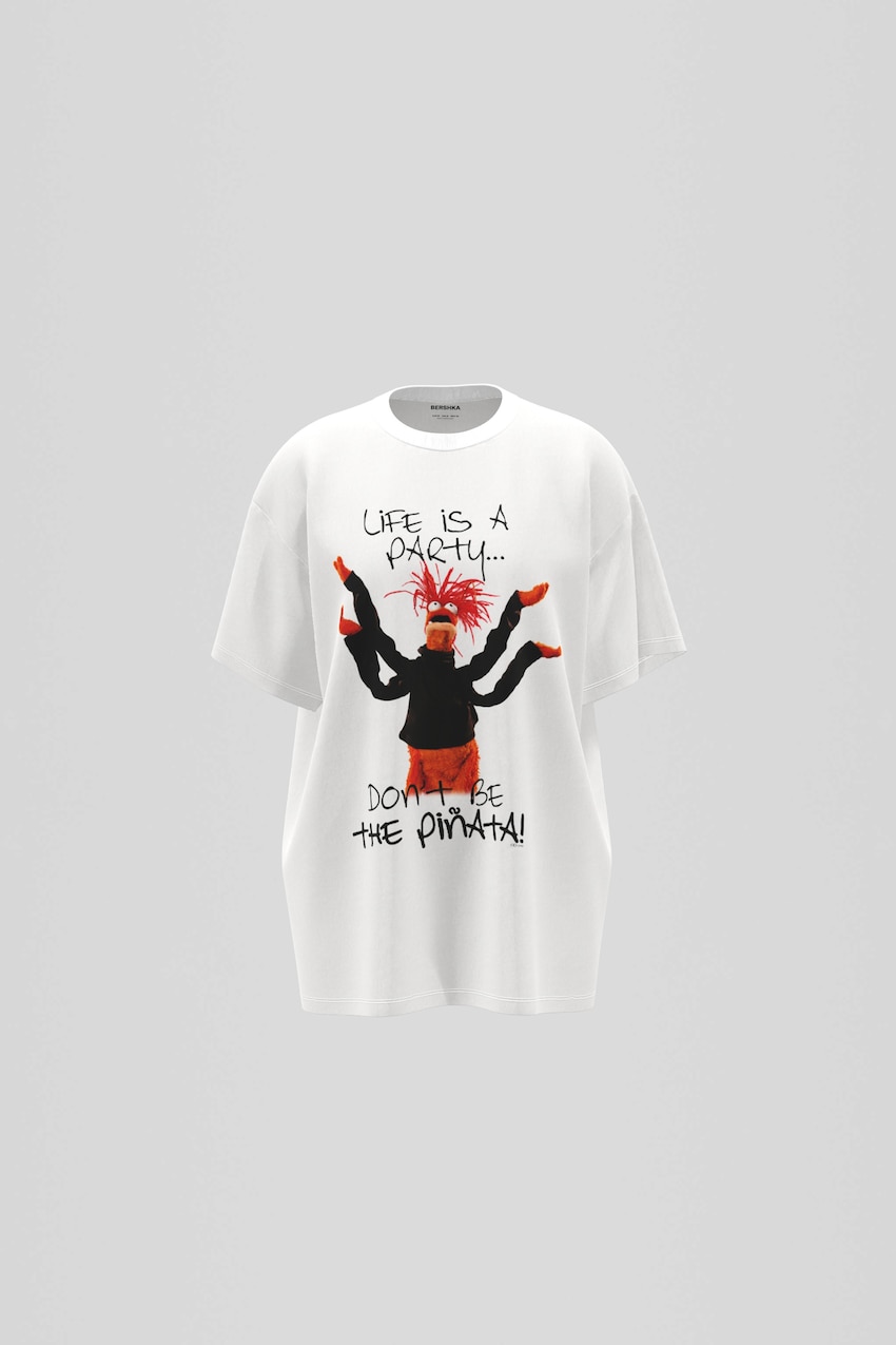 Muppets oversize short sleeve T-shirt-Off white-0