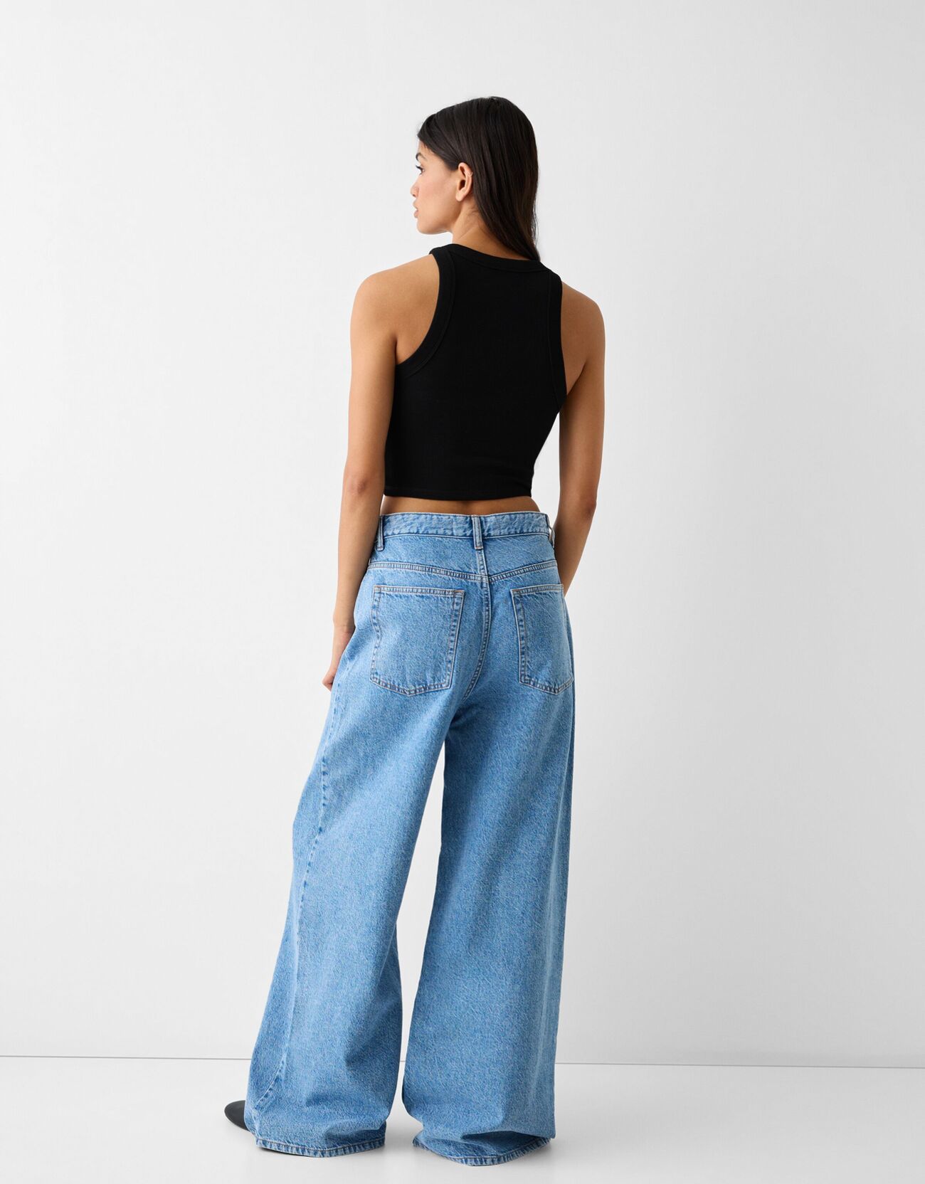 Thumbnail - Bershka Pack Ärmellose Shirts Mit Rippenmuster Damen Xs Kombiniert