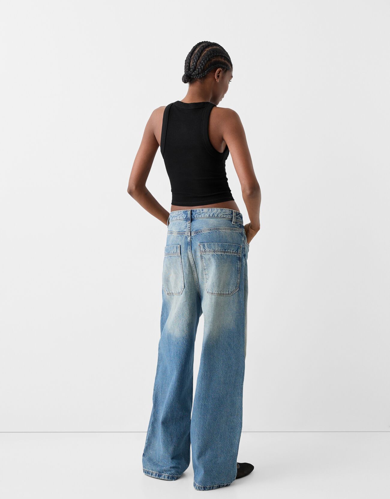 Thumbnail - Bershka Pack Ärmellose Shirts Mit Rippenmuster Damen M Kombiniert