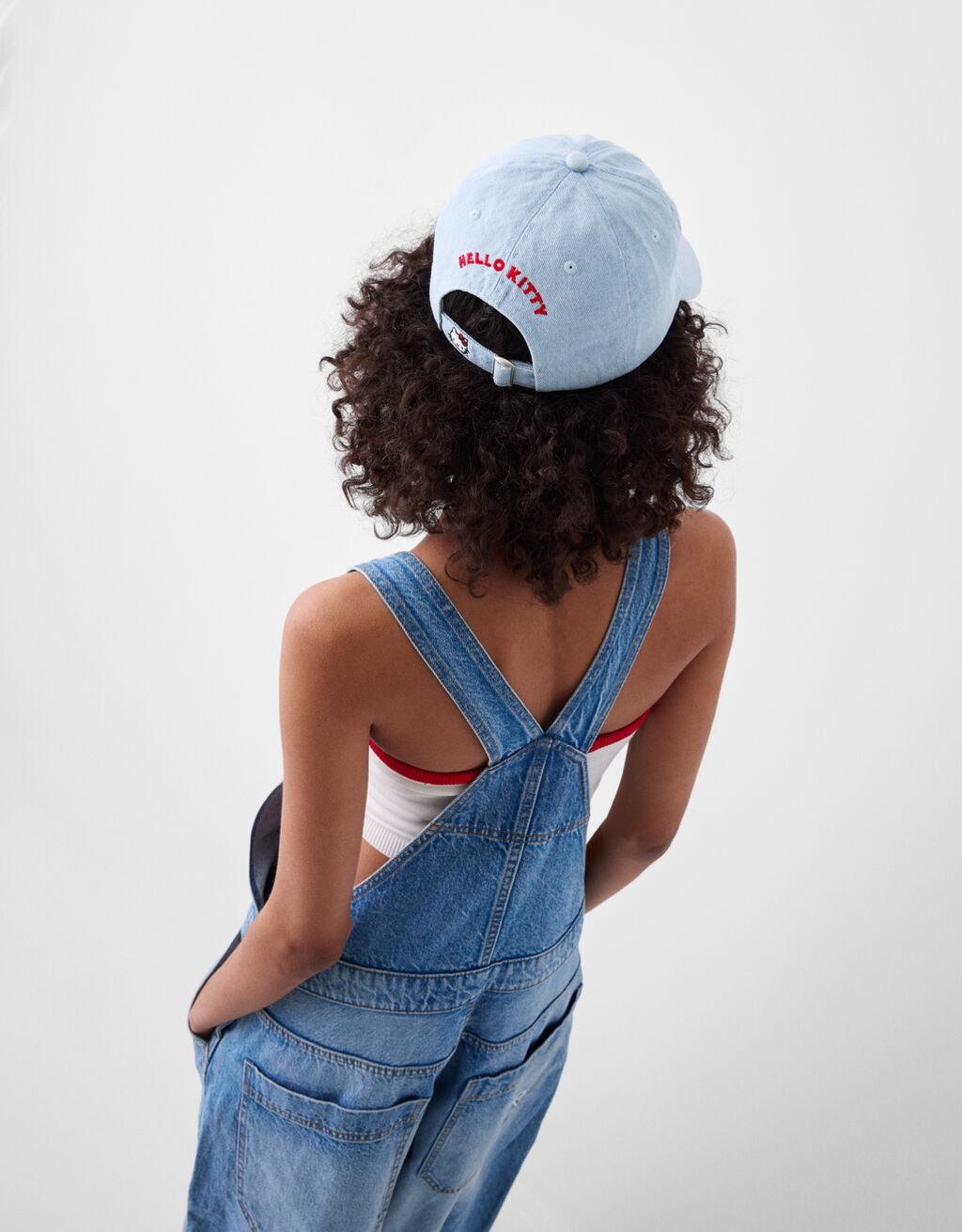 Casquette denim Hello Kitty Mania-Bleu-3