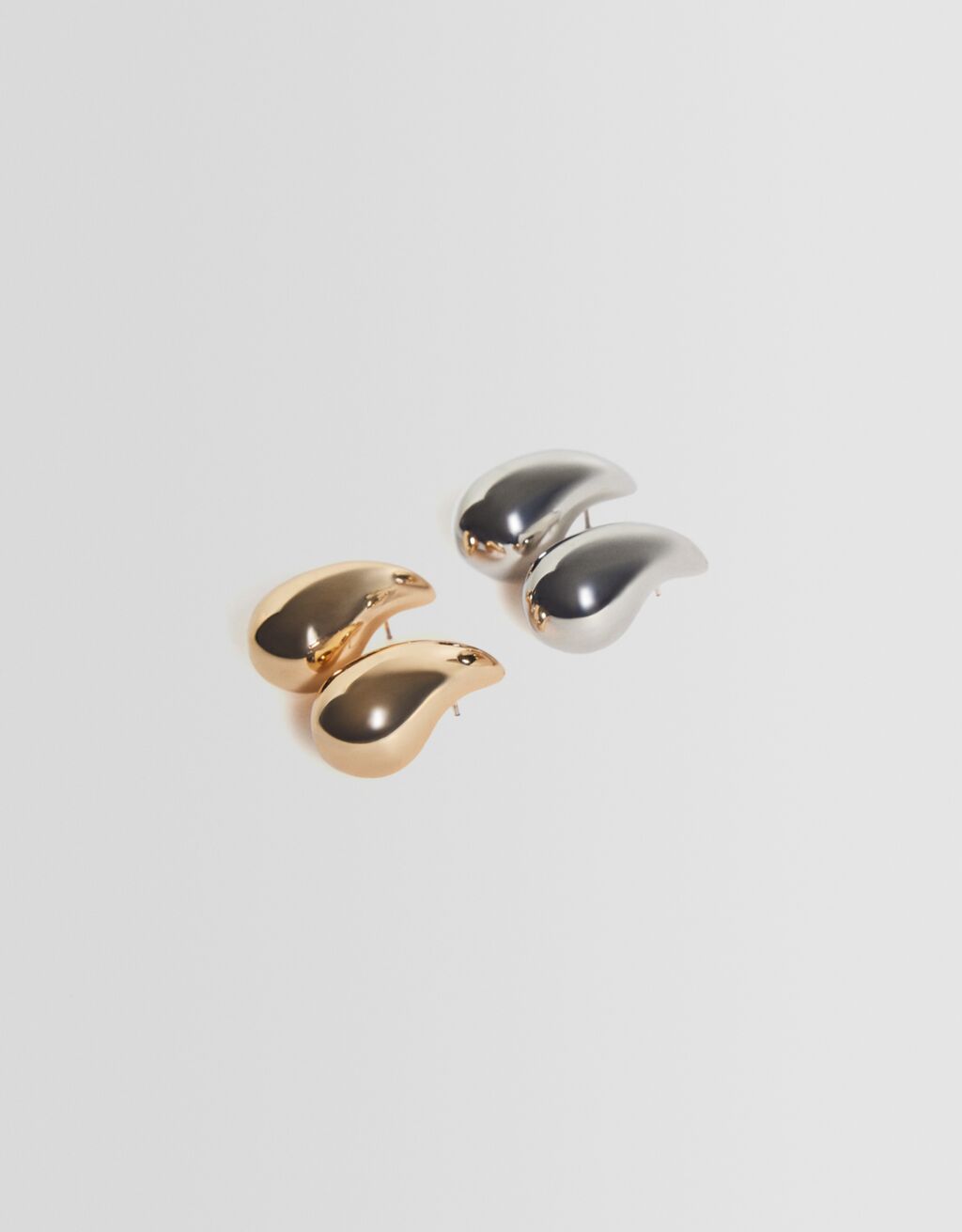 2-pack of droplet earrings-Gold-0