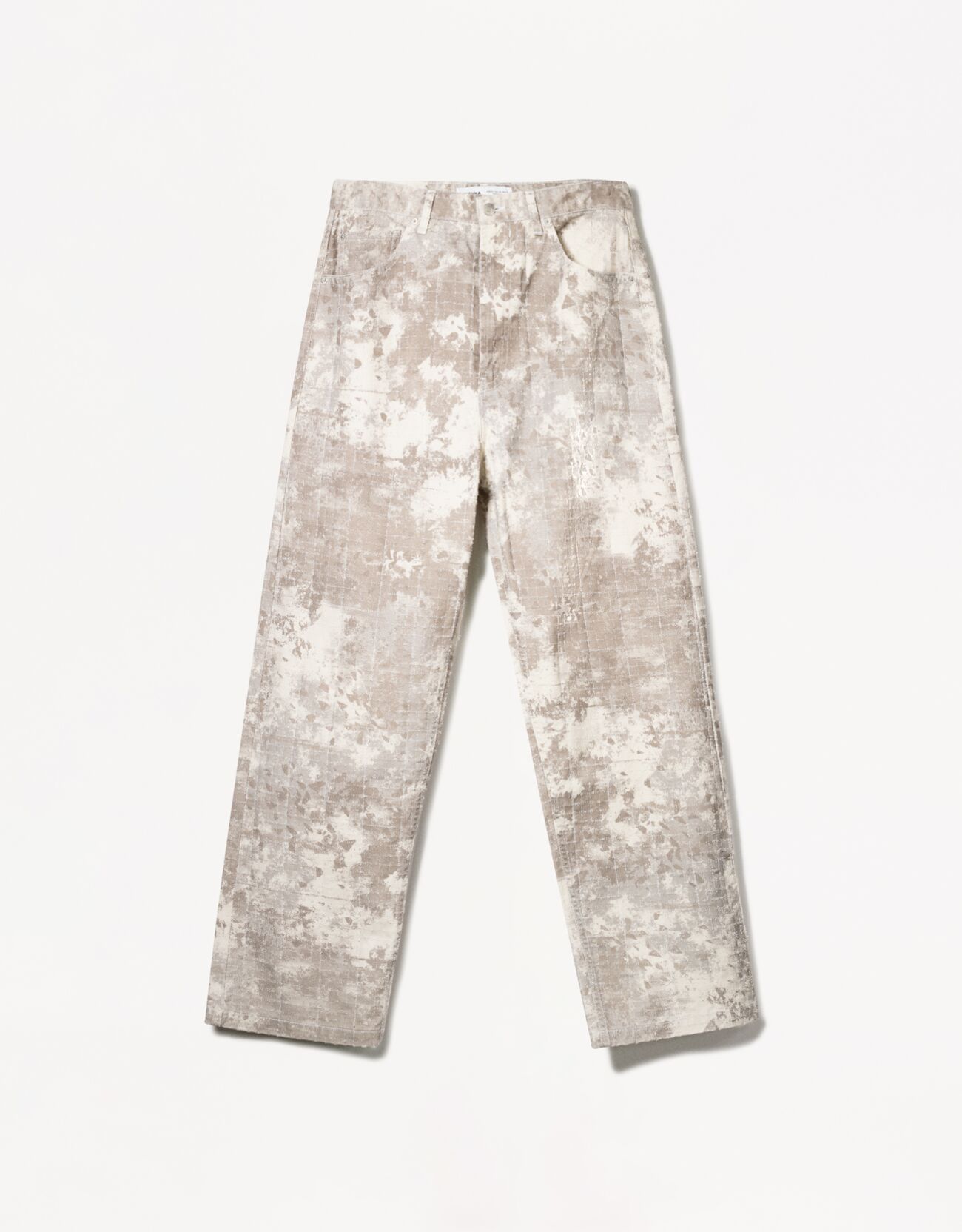 Baggy printed jeans