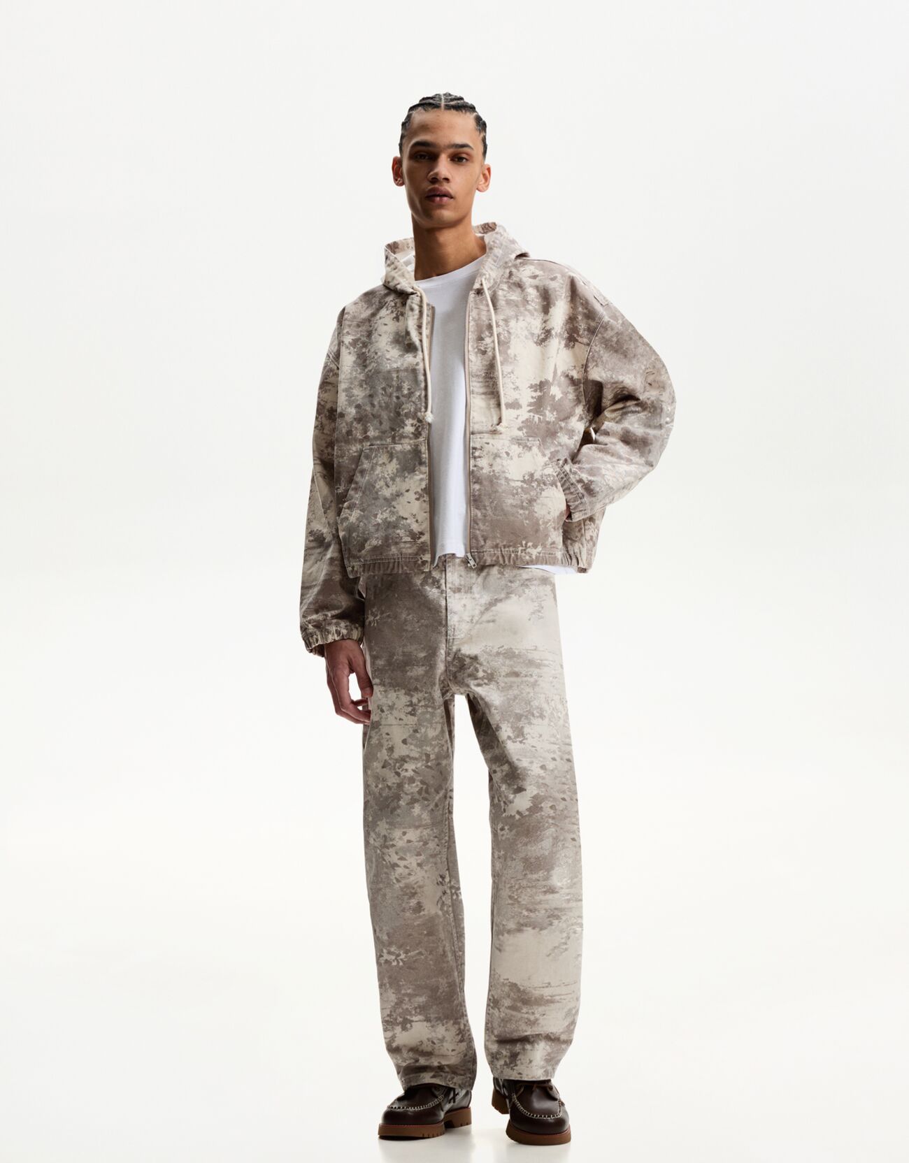 Printed Baggy Jeans