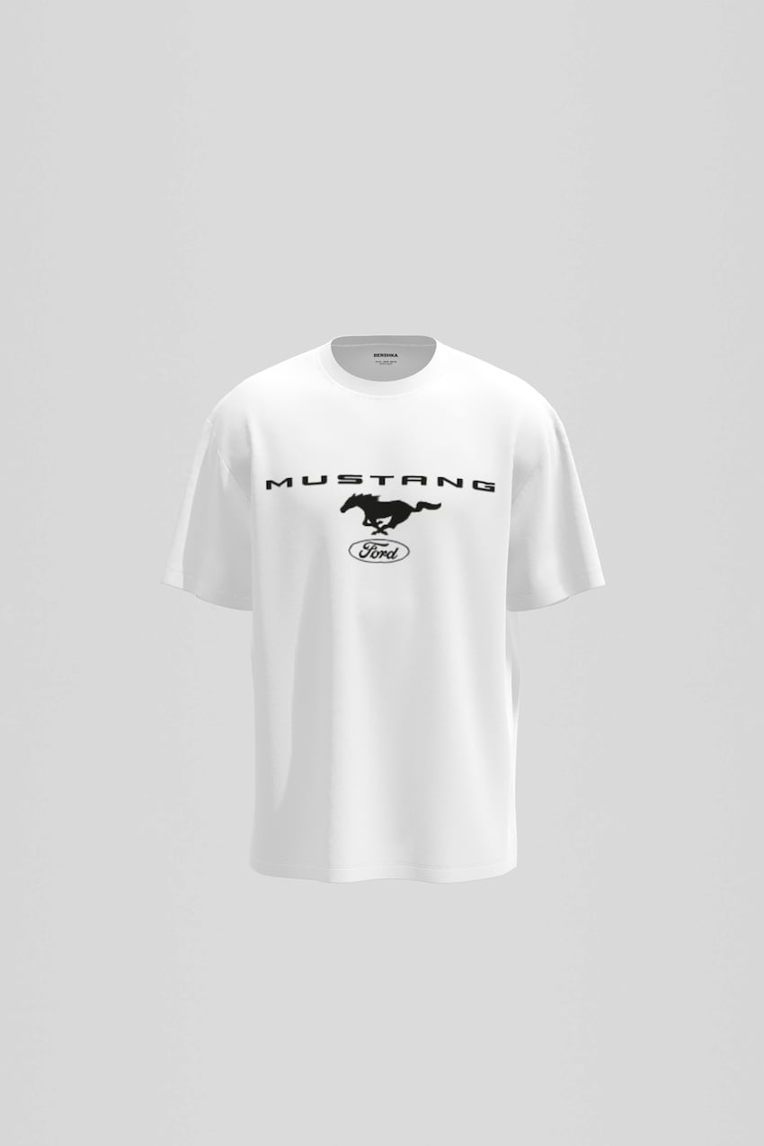 Kortærmet T-shirt med Ford-Hvid-0