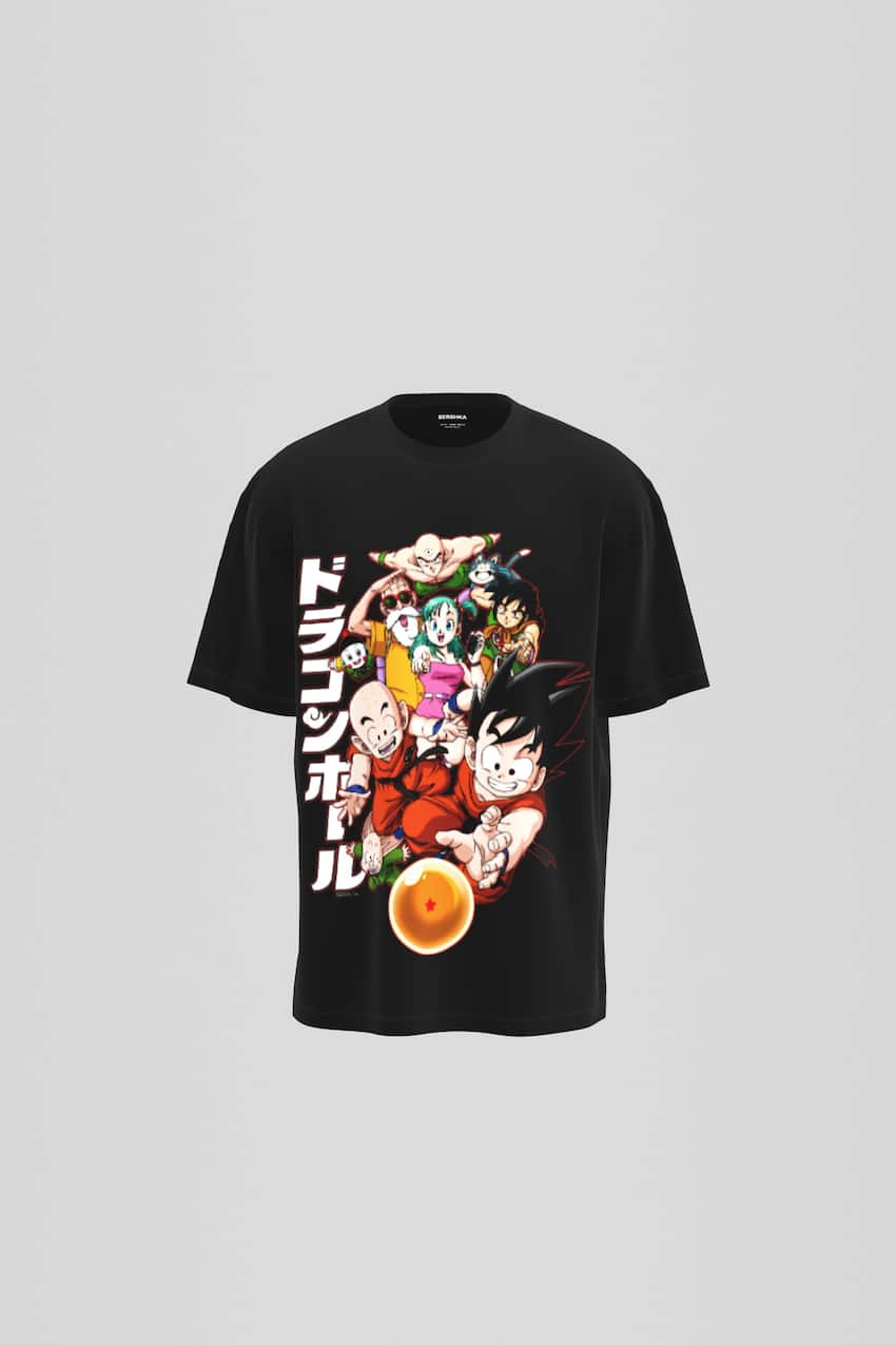 Short sleeve Dragon Ball T-shirt-Black-0