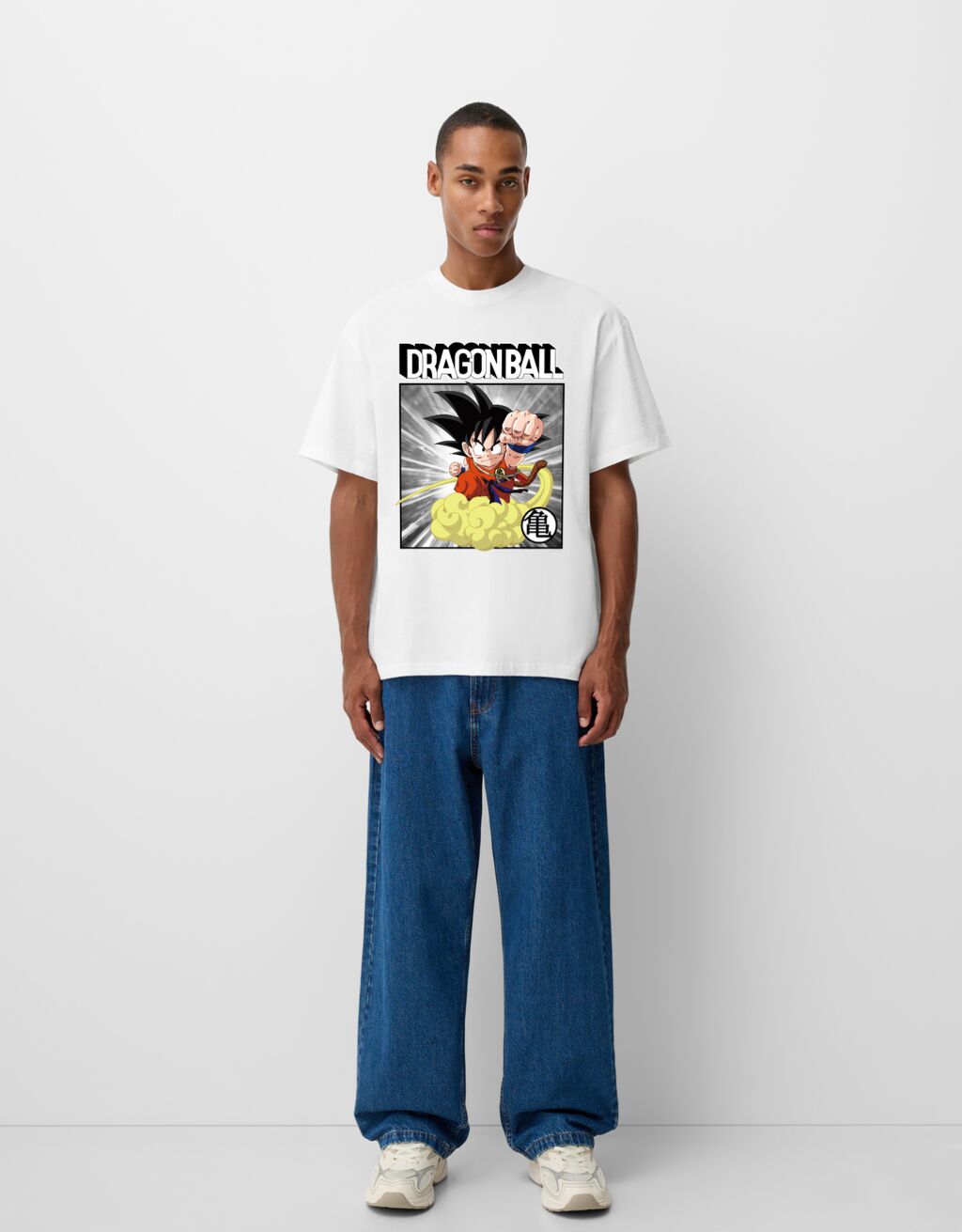 Bershka 2025 Tee Shirt Dragon Bershka Bershka Dragon Graphic Grey