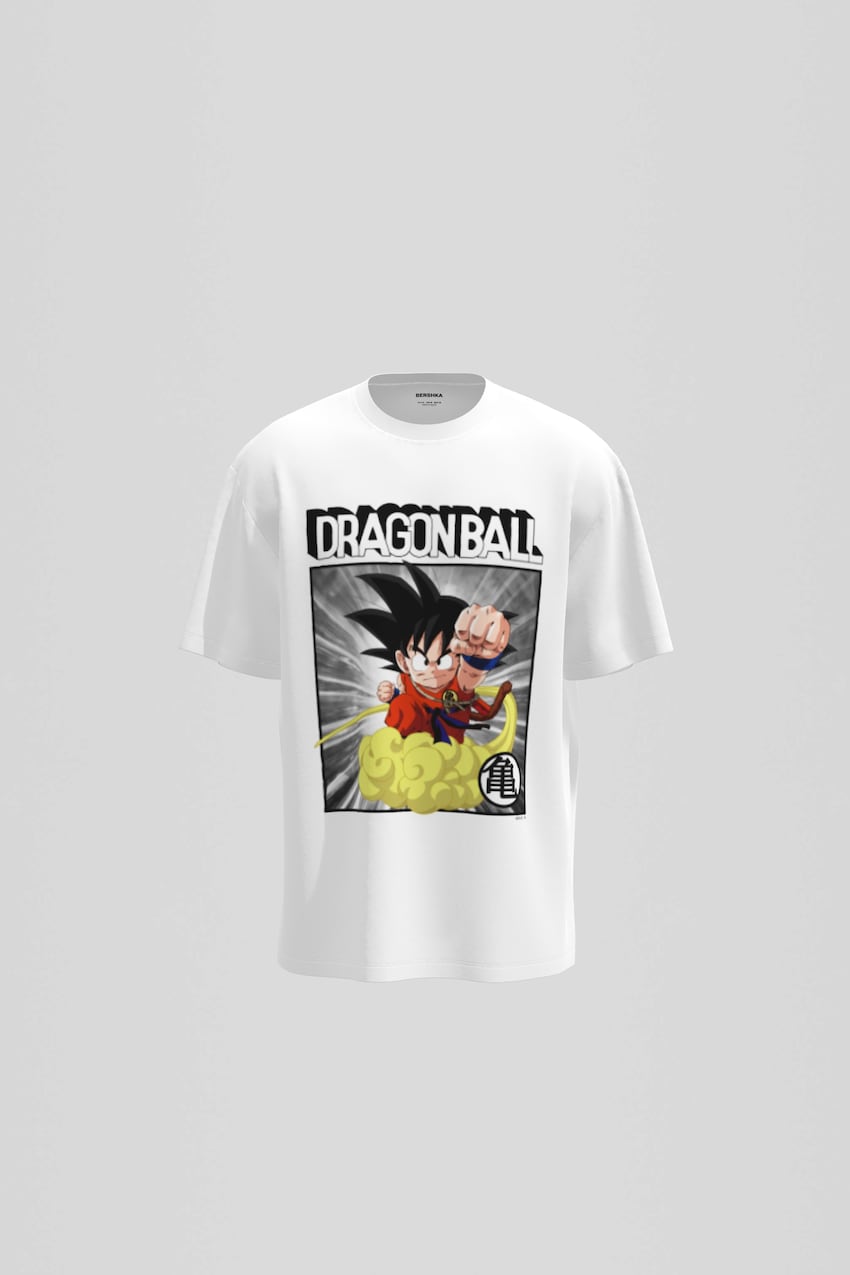 Rövid ujjú, Dragon Ball póló-Fehér-0
