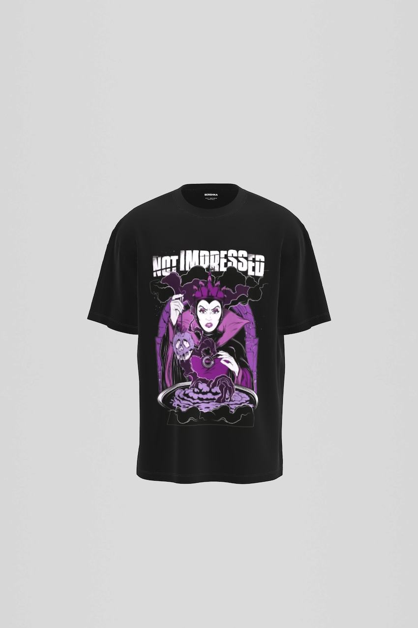 T-shirt Snow White de manga curta-Preto-0