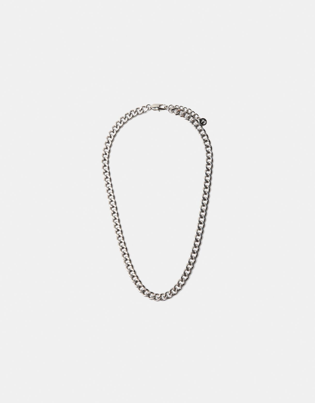 Bershka Halskette Aus Einer Kette Und Edelstahl Herren Silber
