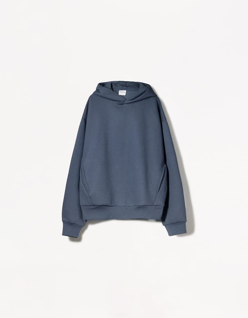 Hoodie-Washed out blue-3