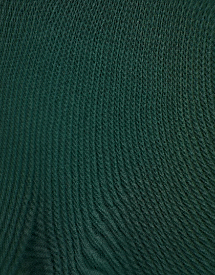 Oversize-Sweatshirt mit Rollkragen-Grün-5