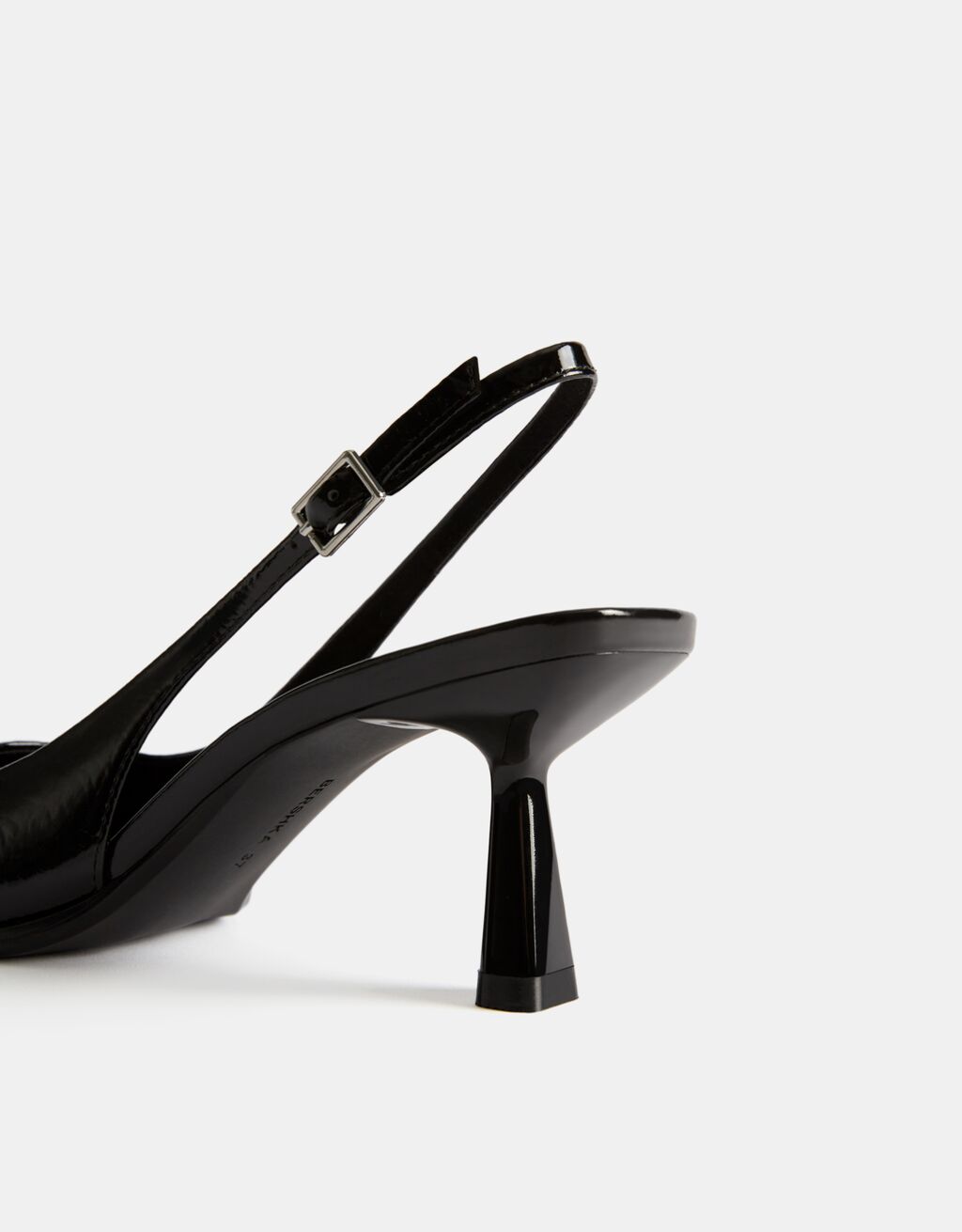 Scarpe con tacco kitten slingback-Nero-2