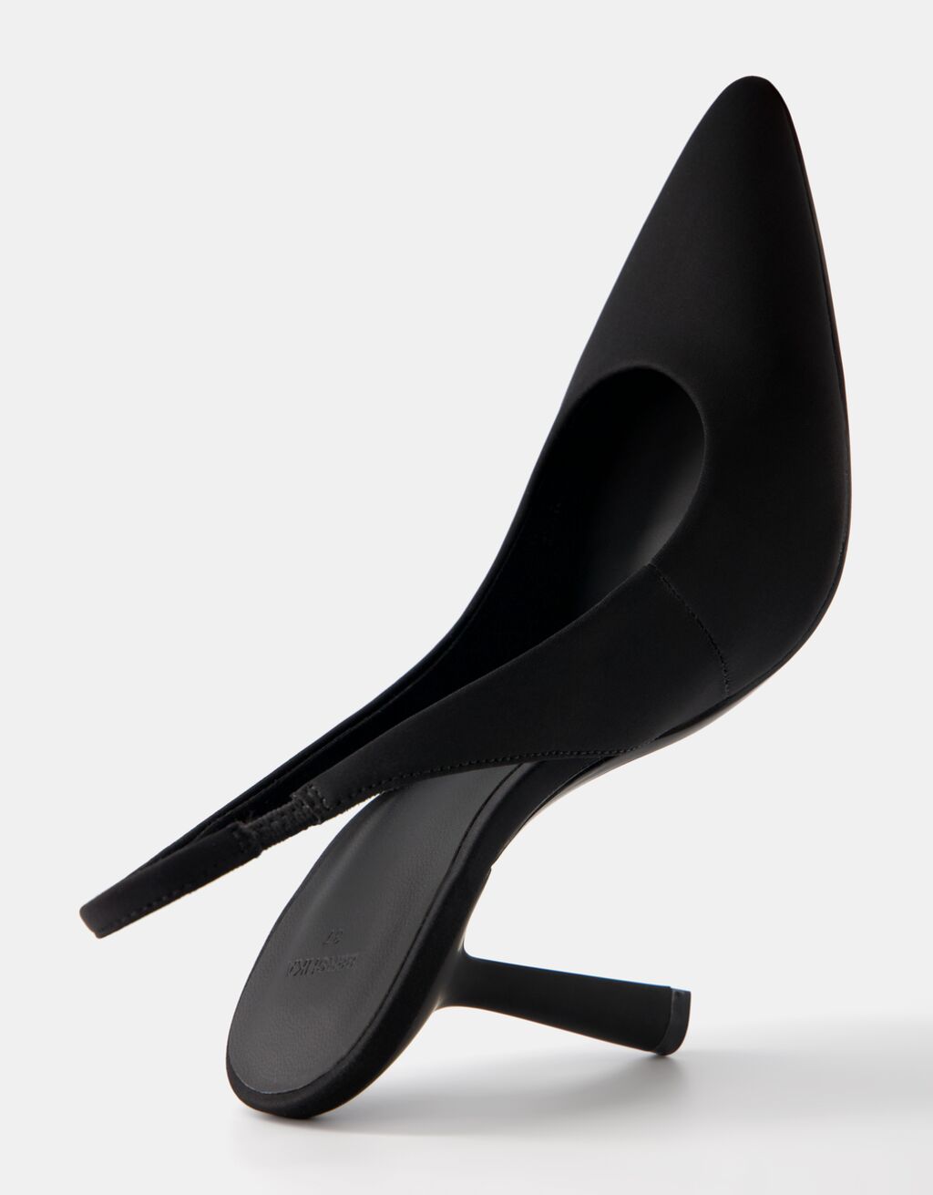 Mules à talon aiguille-Noir-3