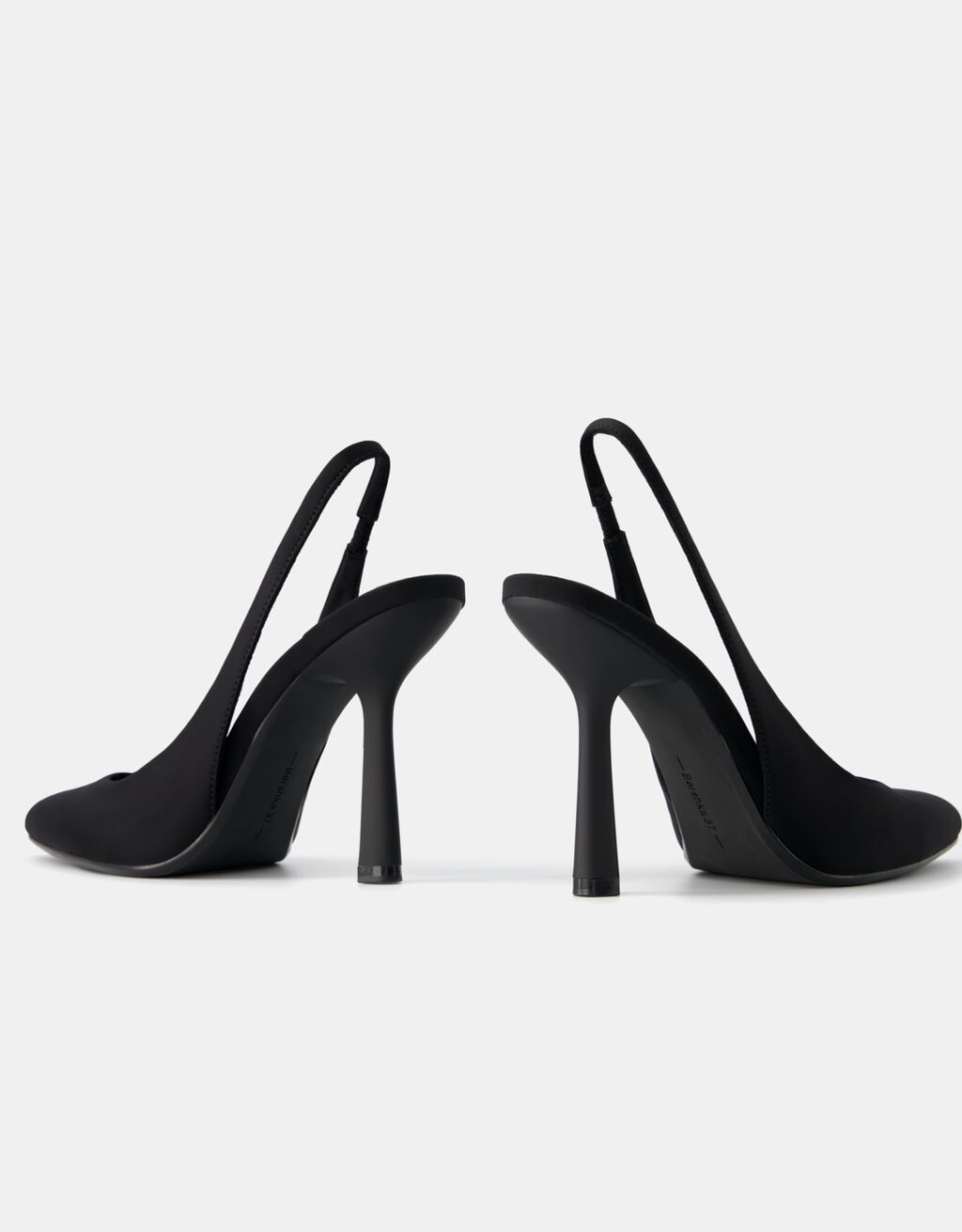 Mules à talon aiguille-Noir-4