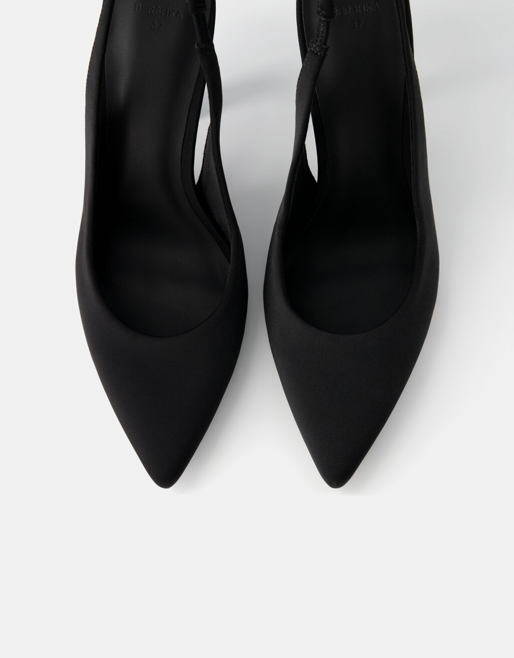 Mules à talon aiguille-Noir-5