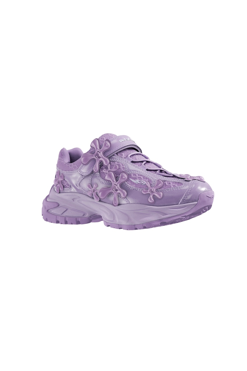 Floral sneakers out of core-Violet-5