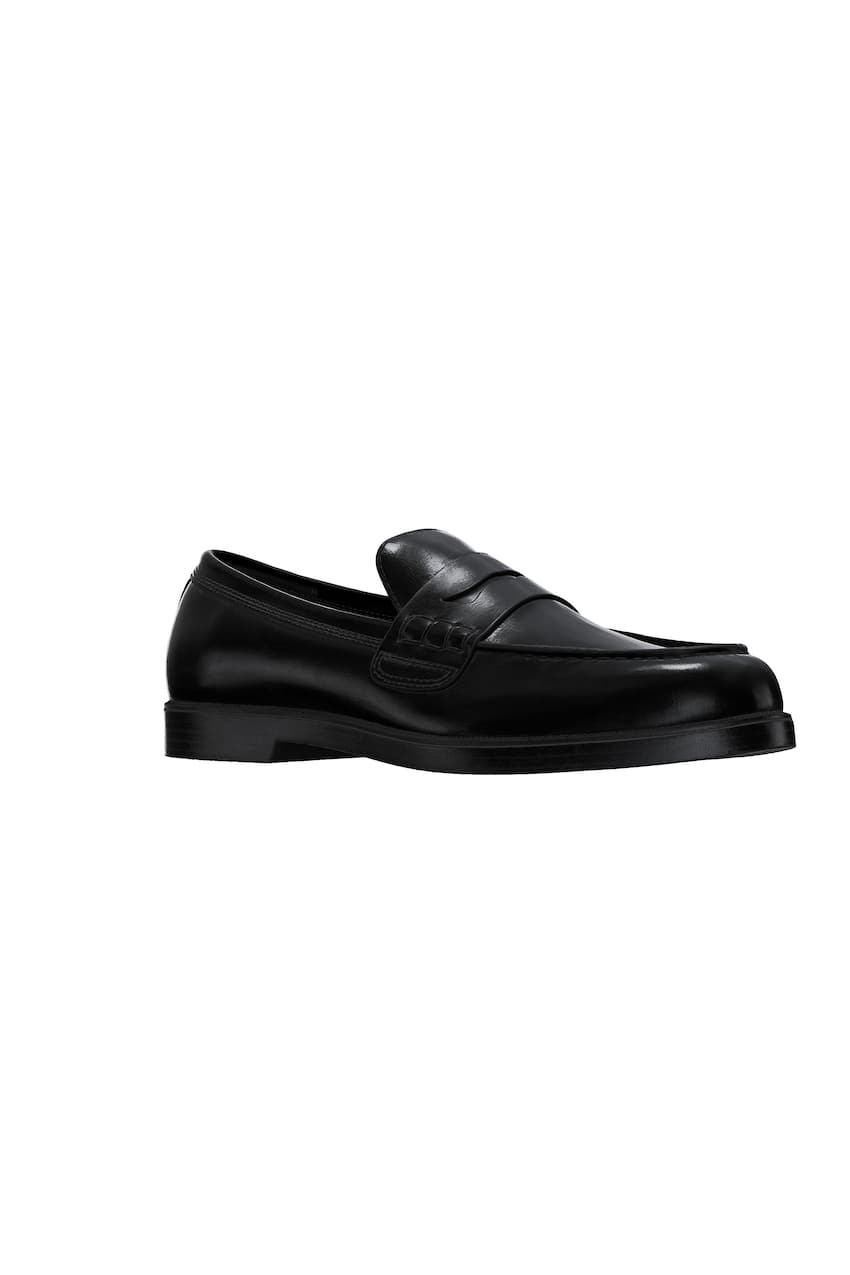 Loafers with thin sole-BLACK-4