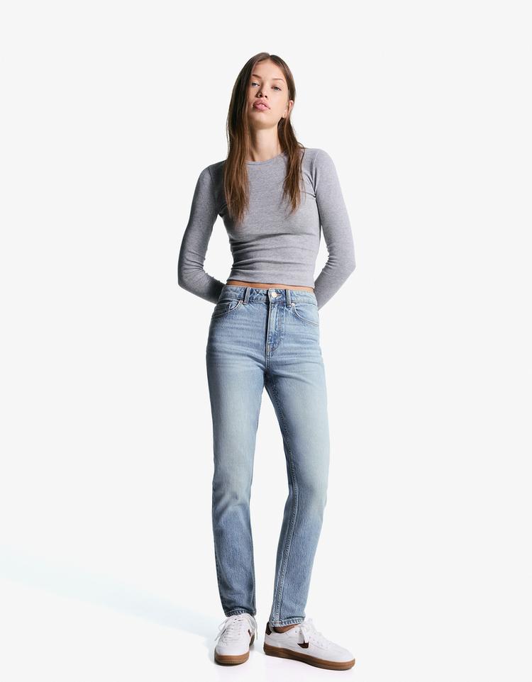 Yüksek belli comfort jean
