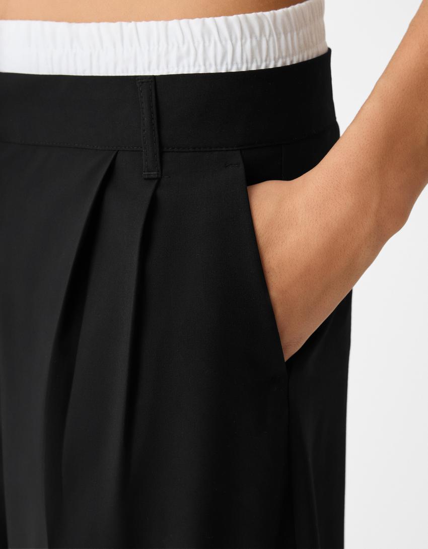 Tailored underwear trousers-Black-6