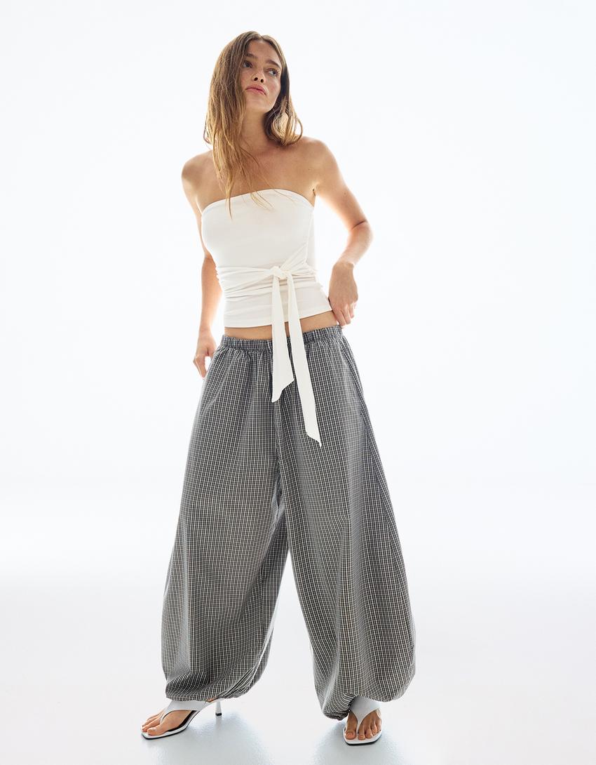 Bandeau bow top-Cream