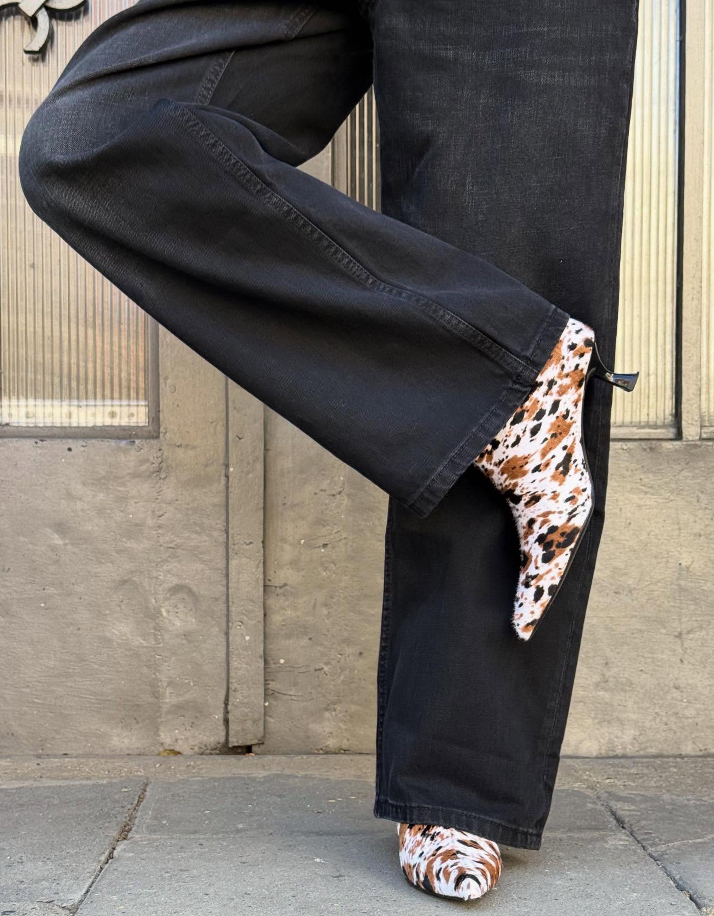 Düşük bel geniş paça jean - Görsel 39