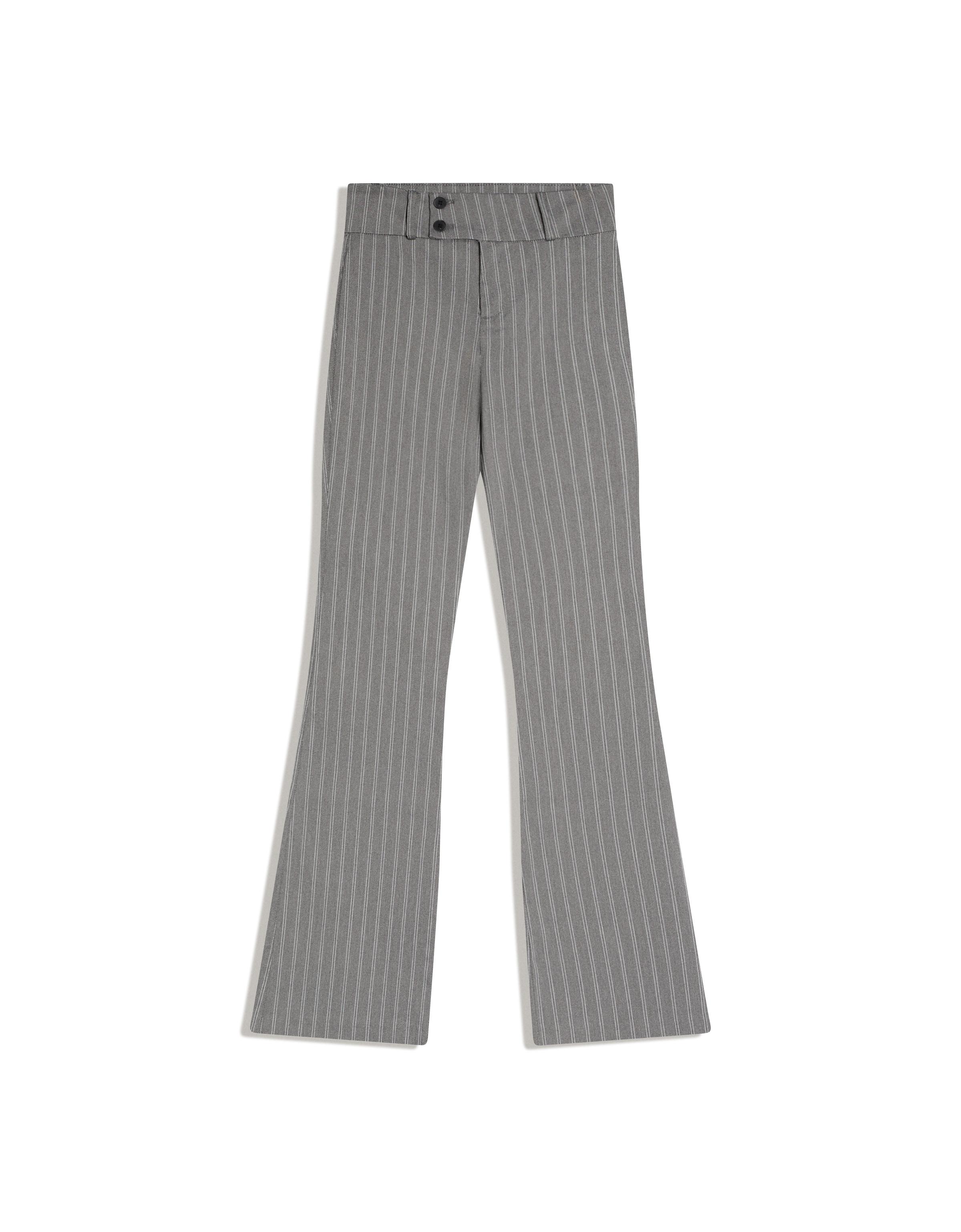 Bengaline flared trousers — Dark grey