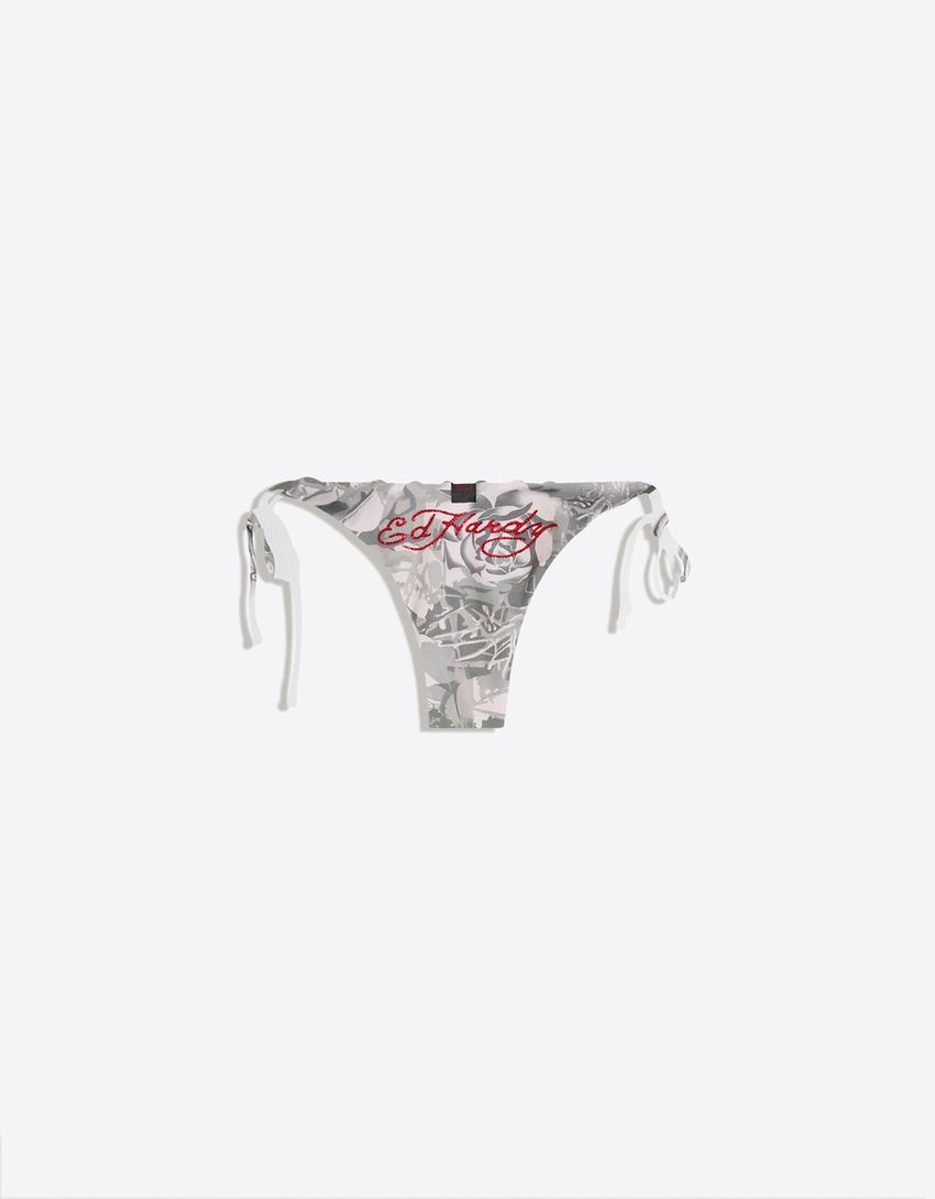 ED HARDY X BERSHKA bikini bottoms-Khaki