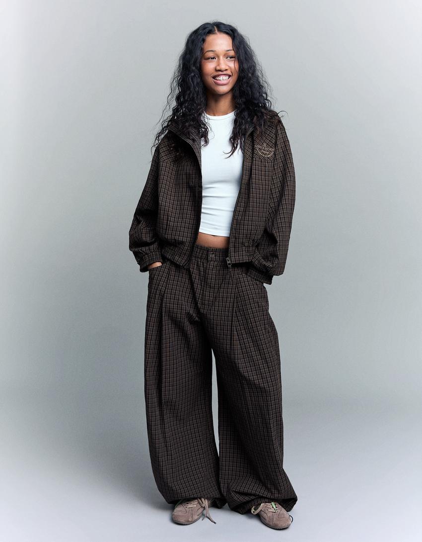 Rutig jacka-Mörkgrå