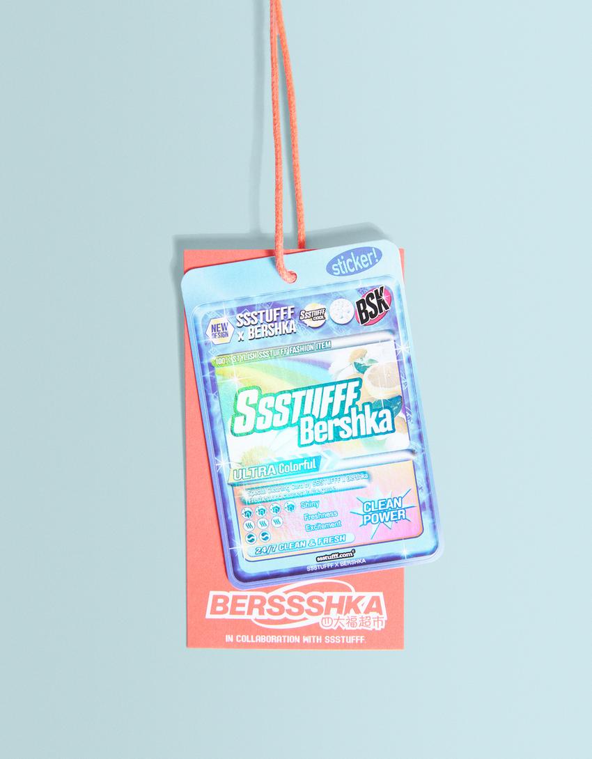 Sneakers SSSTUFFF X BERSHKA avec porte-clés-Blanc-8