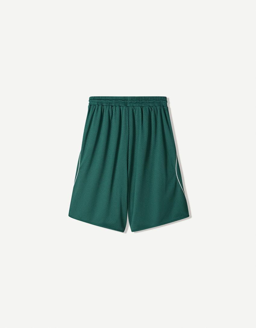 Mesh Bermuda shorts