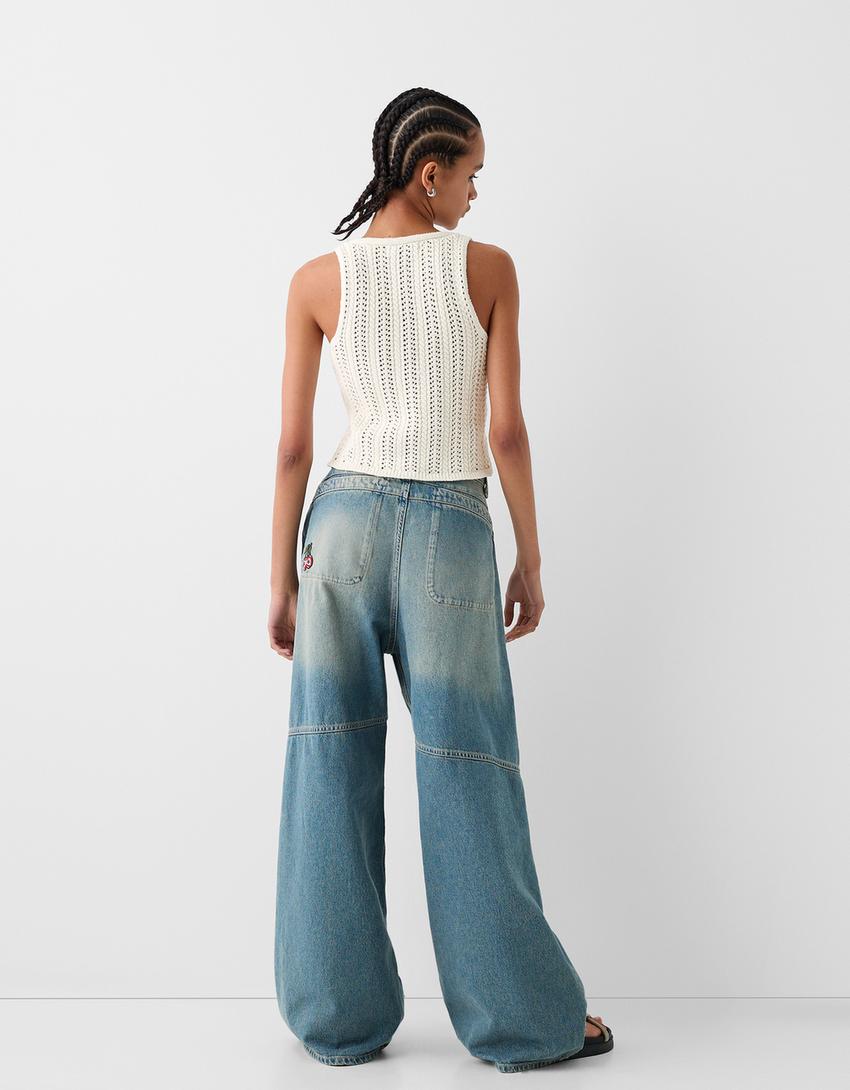 جاكيت فيست كروشيه ريفي-كريمي-1