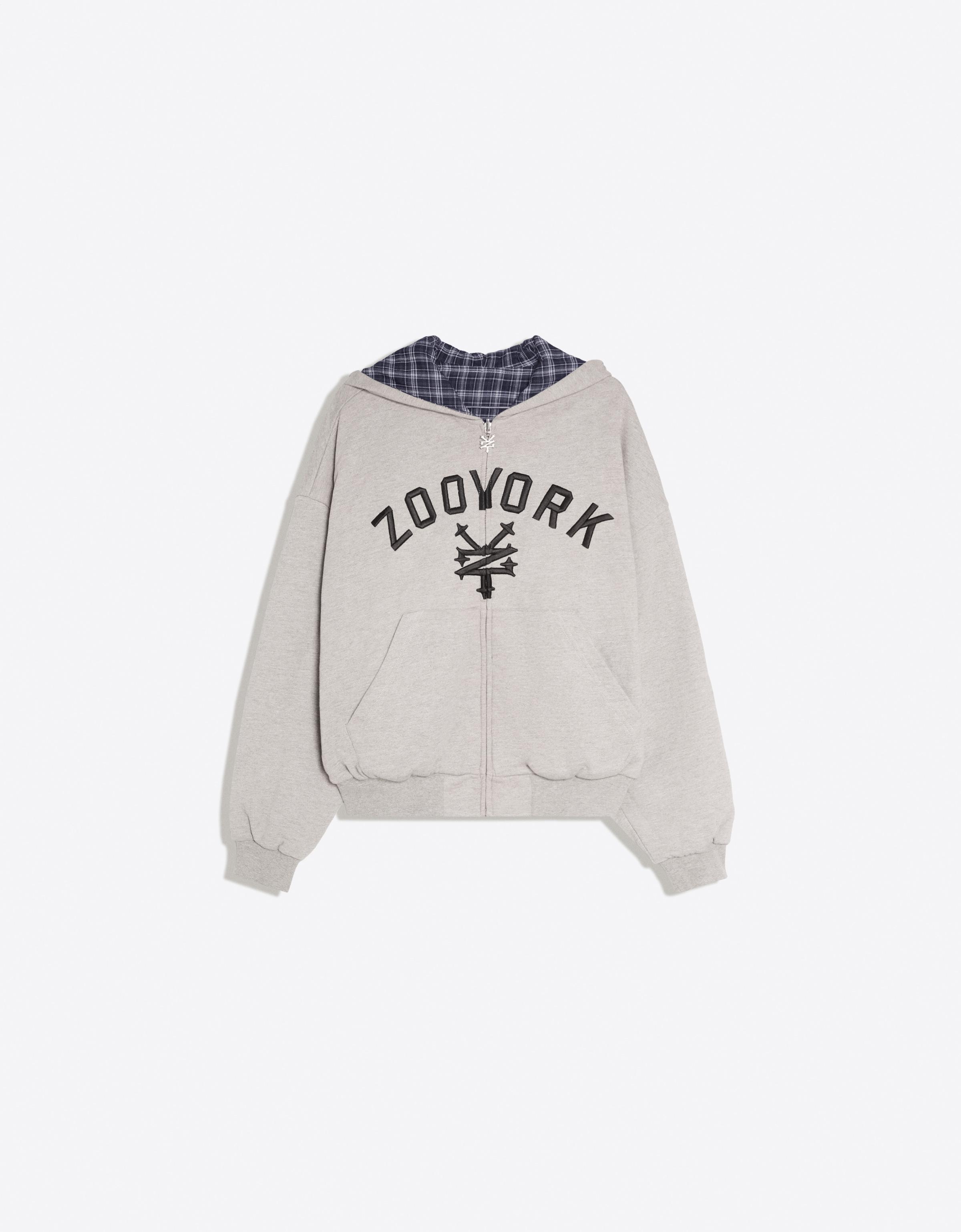 ZOO YORK X BERSHKA reversible hoodie — Grey