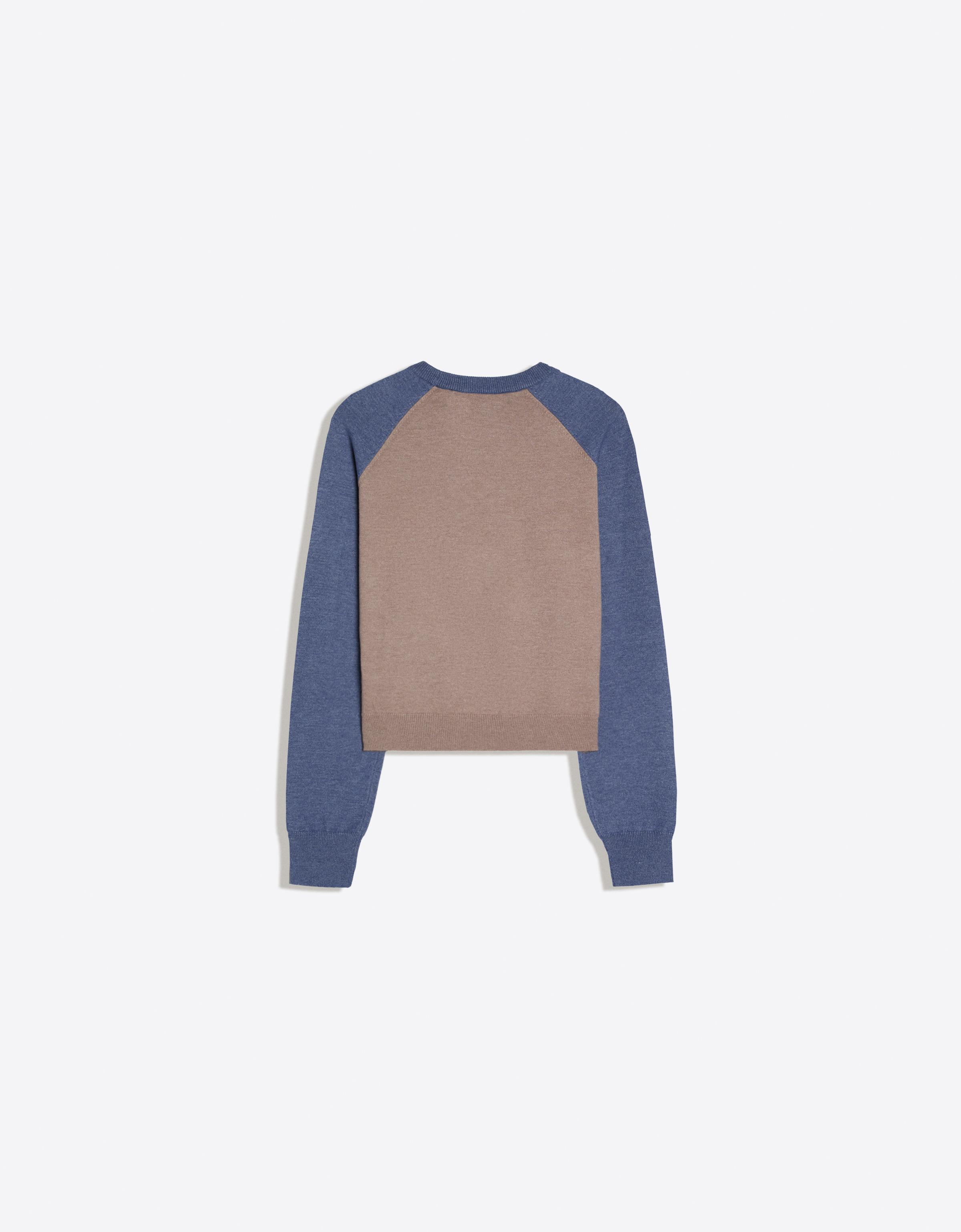 Round neck raglan jumper — Brown