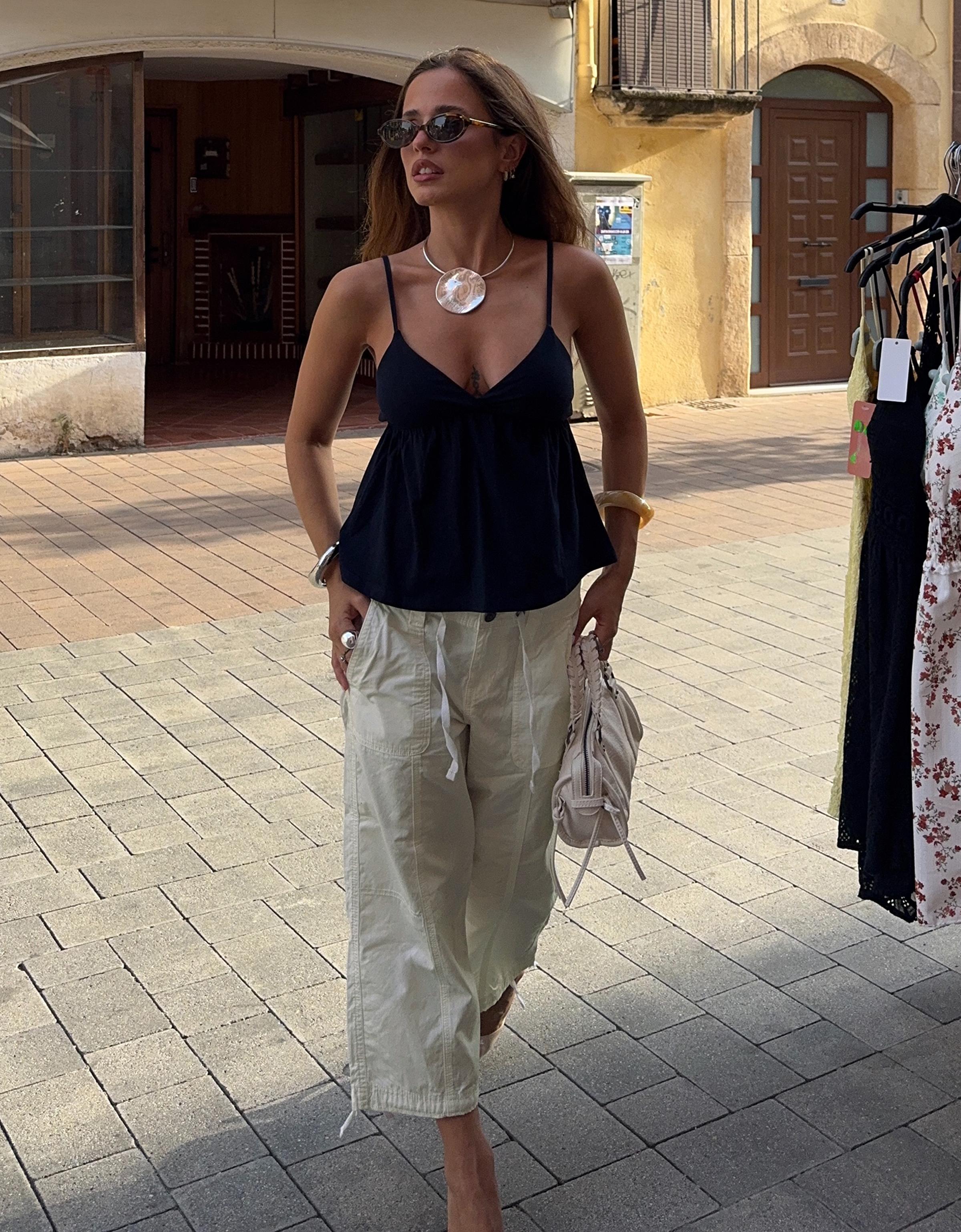 Bershka Peplum askılı top görsel 7