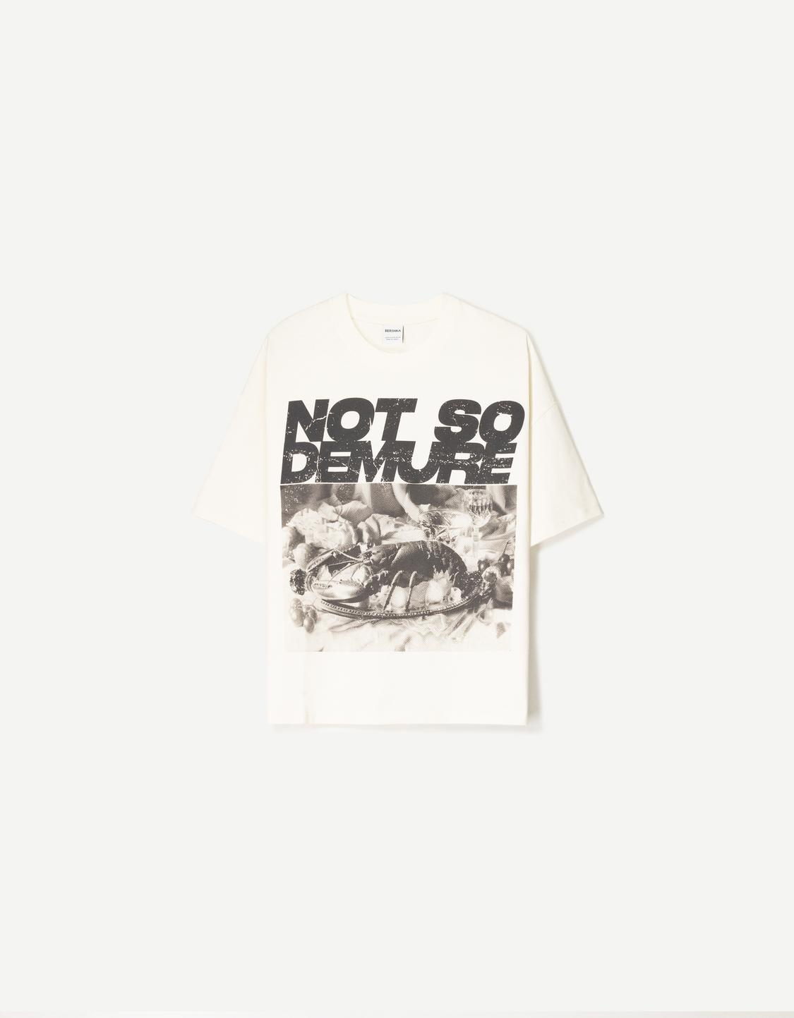 Printed short sleeve oversize T-shirt