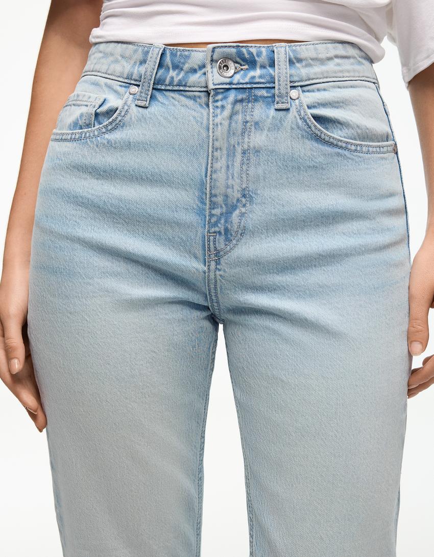 Jeans mom-Azul claro