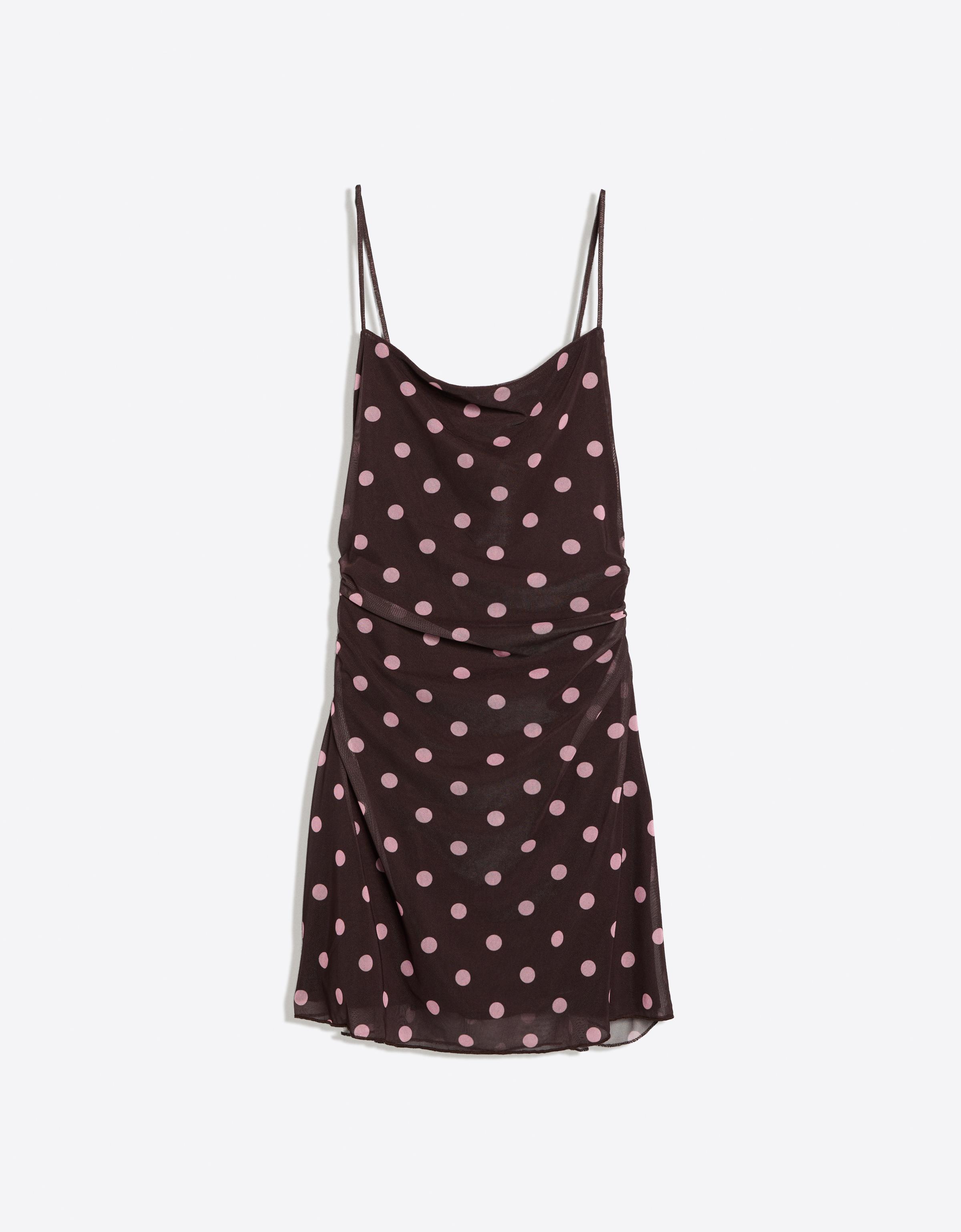 Tül askılı mini elbise - Görsel 31