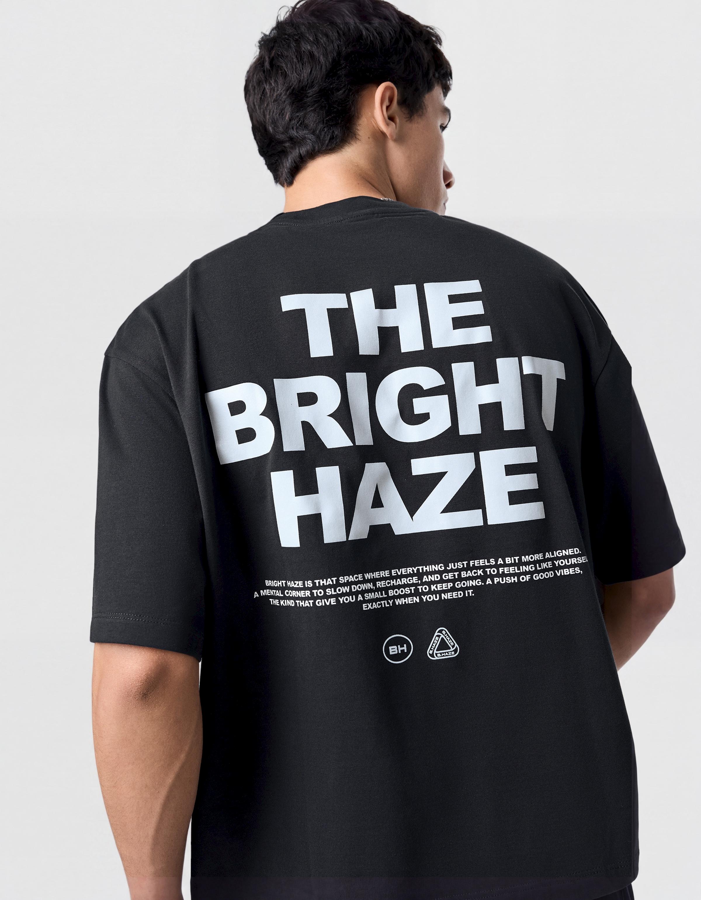 Boxy street lettering T-shirt — Navy