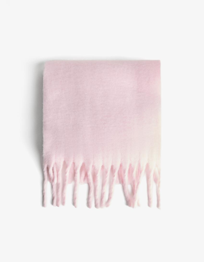 Solid-coloured scarf-Pink